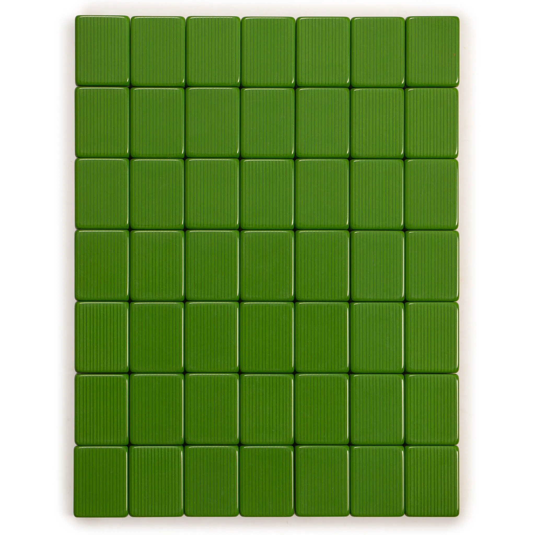 American Mahjong Set, "Huntington" with Mineral Green Soft Case - Racks with Pushers, Scoring Coins, Dice, & Wind Indicator