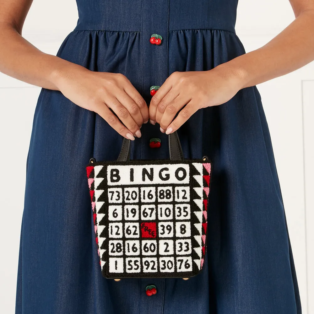 BLACK MINI BINGO BIBI TOTE
