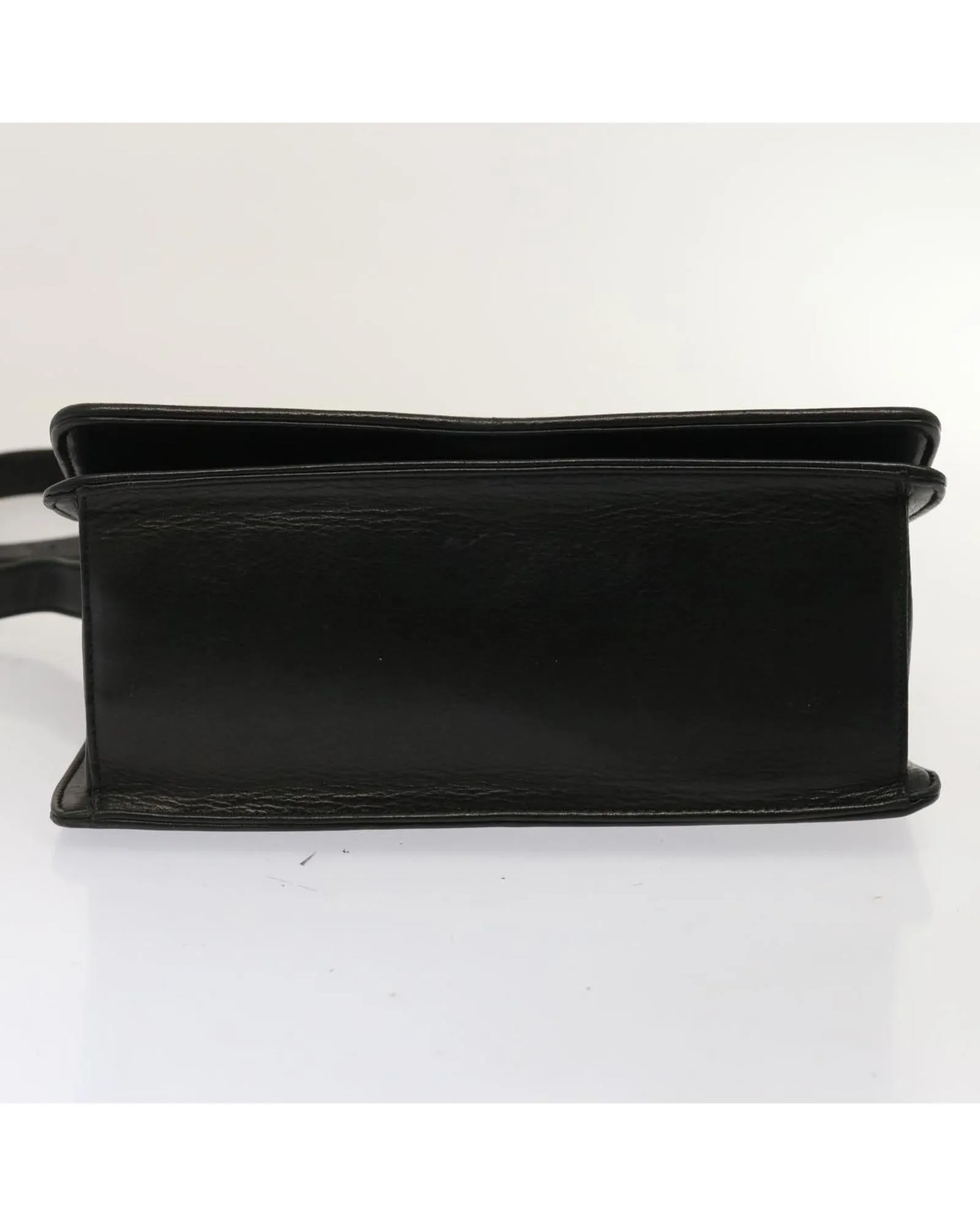 Black Quilted Leather Shoulder Bag with Adjustable Strap