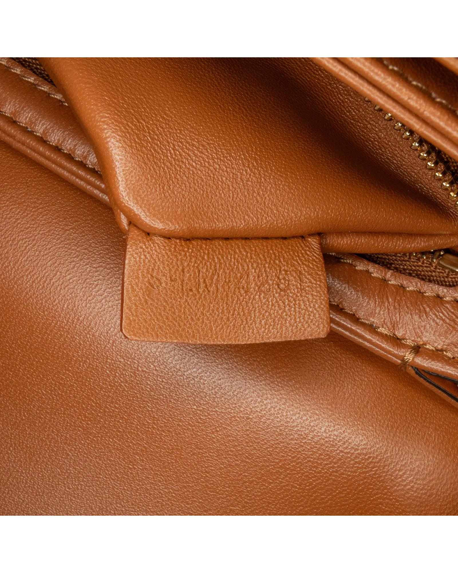 Canvas Crossbody Bag with Leather Trim and Push Lock Closure