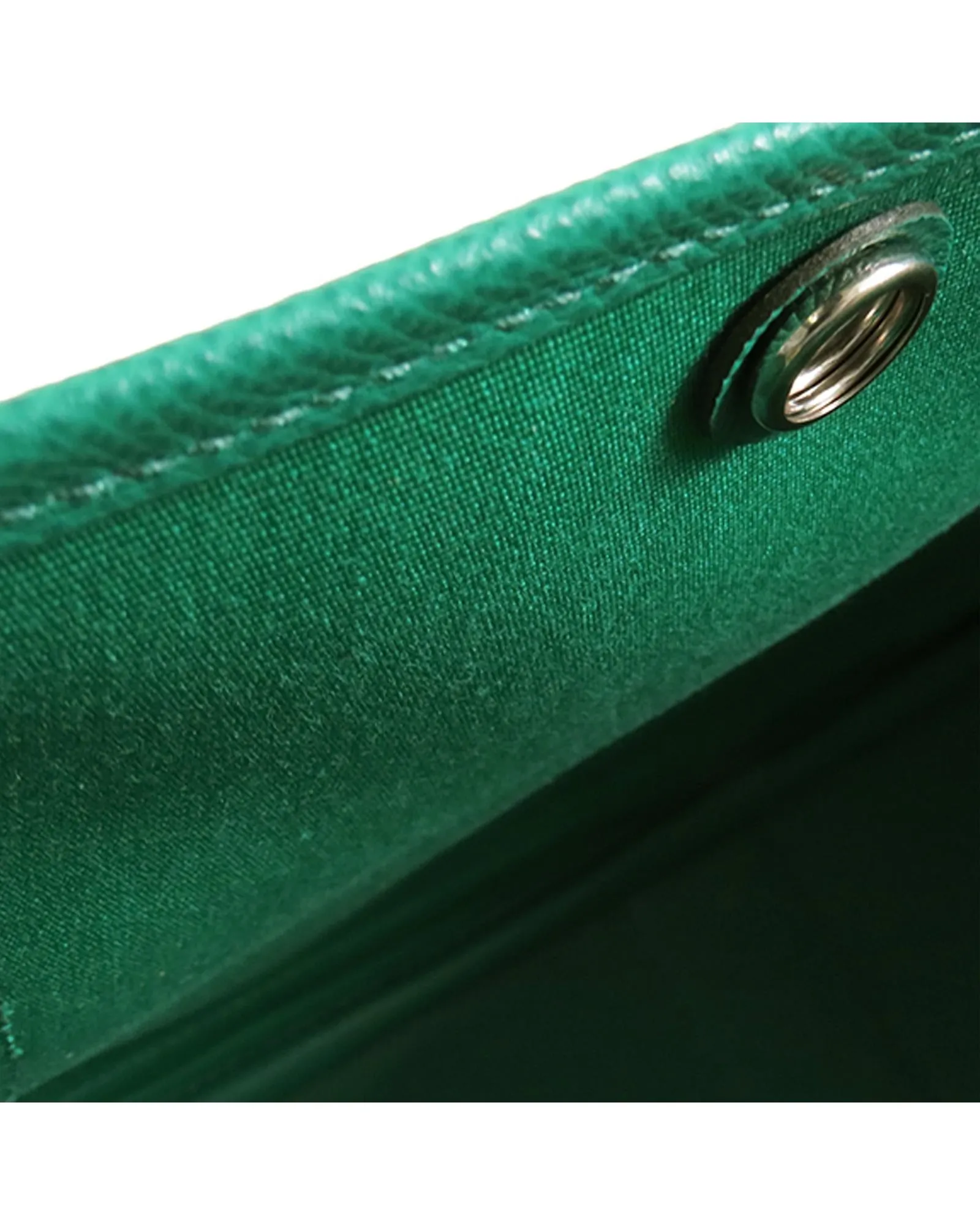 Canvas Tote with Epsom Leather Trim and Snap Button Closure