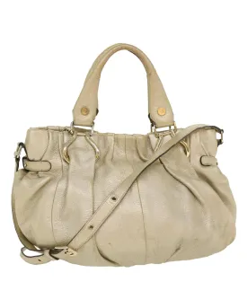Celine Leather 2way Hand Bag - Silver WC-AT0069 - Auth 39622