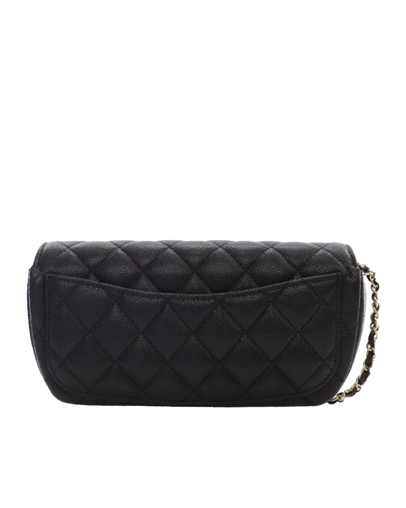 Chanel 19 Flap Bag Black Caviar Leather Crossbody