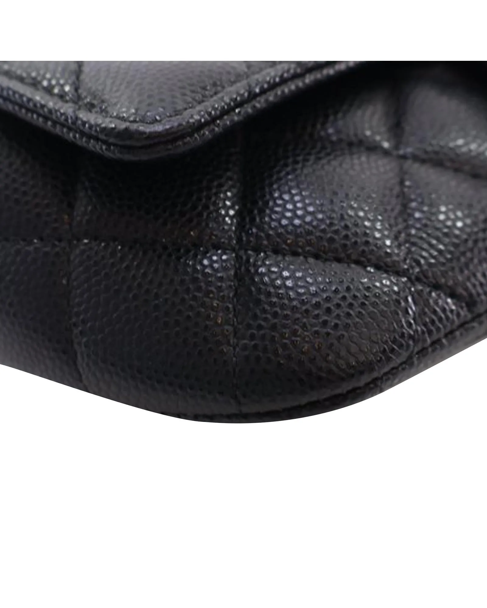 Chanel 19 Flap Bag Black Caviar Leather Crossbody