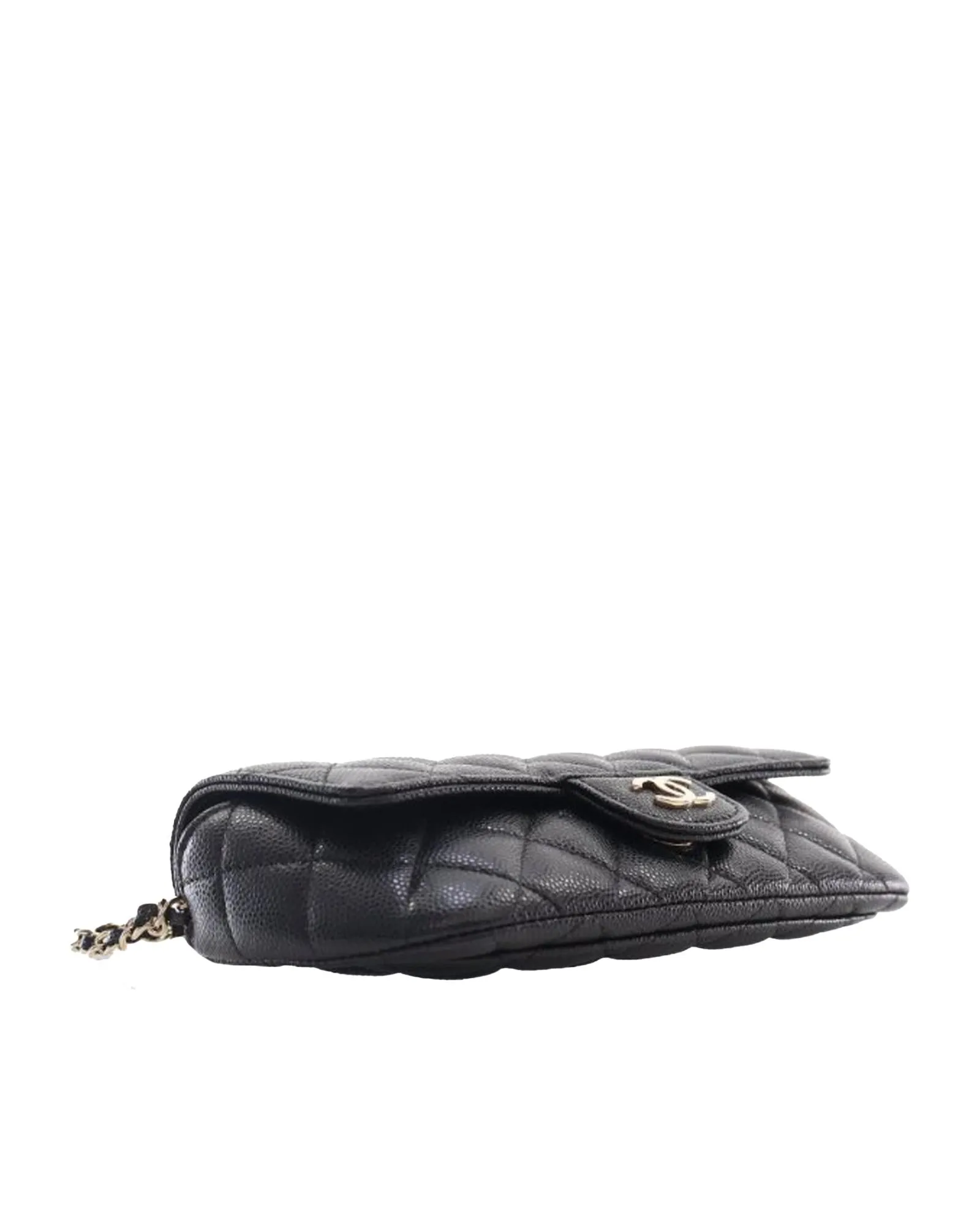 Chanel 19 Flap Bag Black Caviar Leather Crossbody