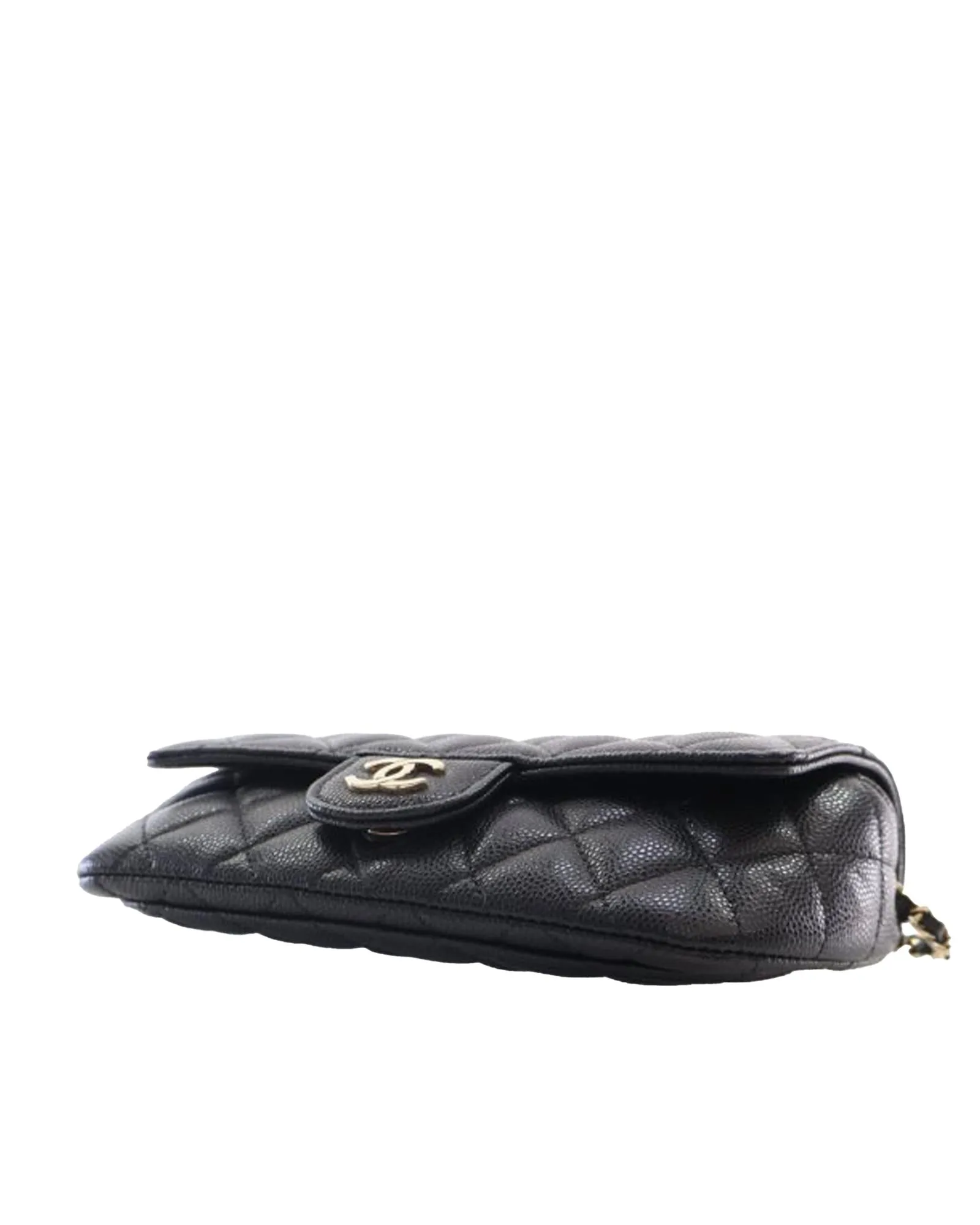 Chanel 19 Flap Bag Black Caviar Leather Crossbody