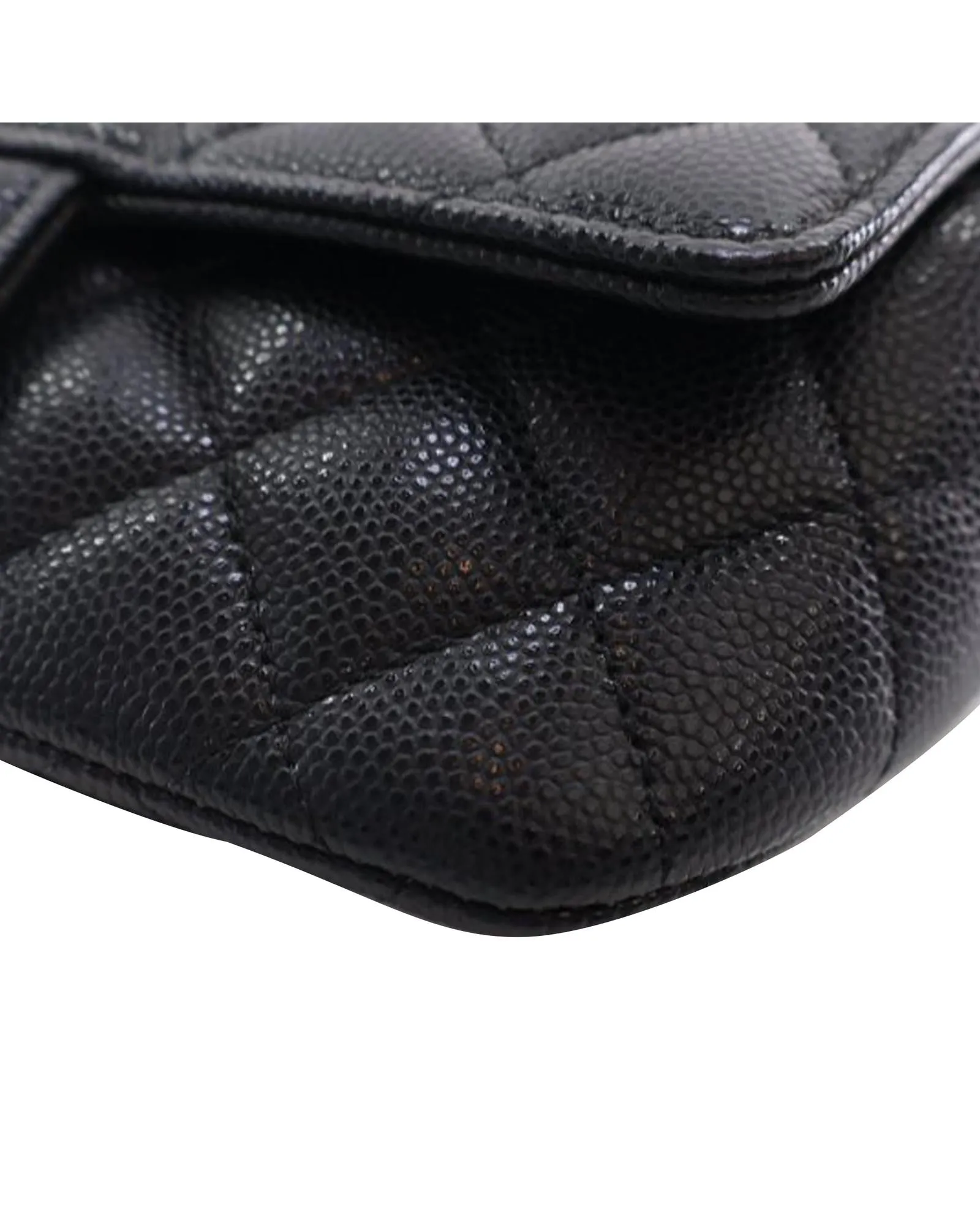 Chanel 19 Flap Bag Black Caviar Leather Crossbody