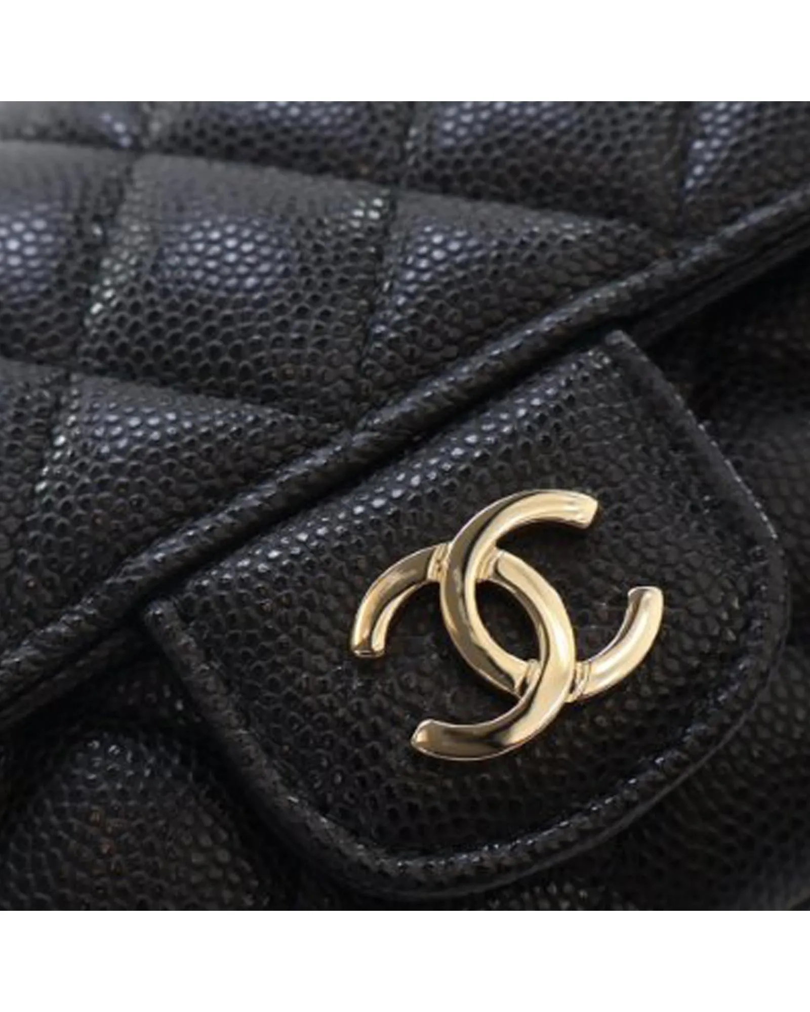 Chanel 19 Flap Bag Black Caviar Leather Crossbody