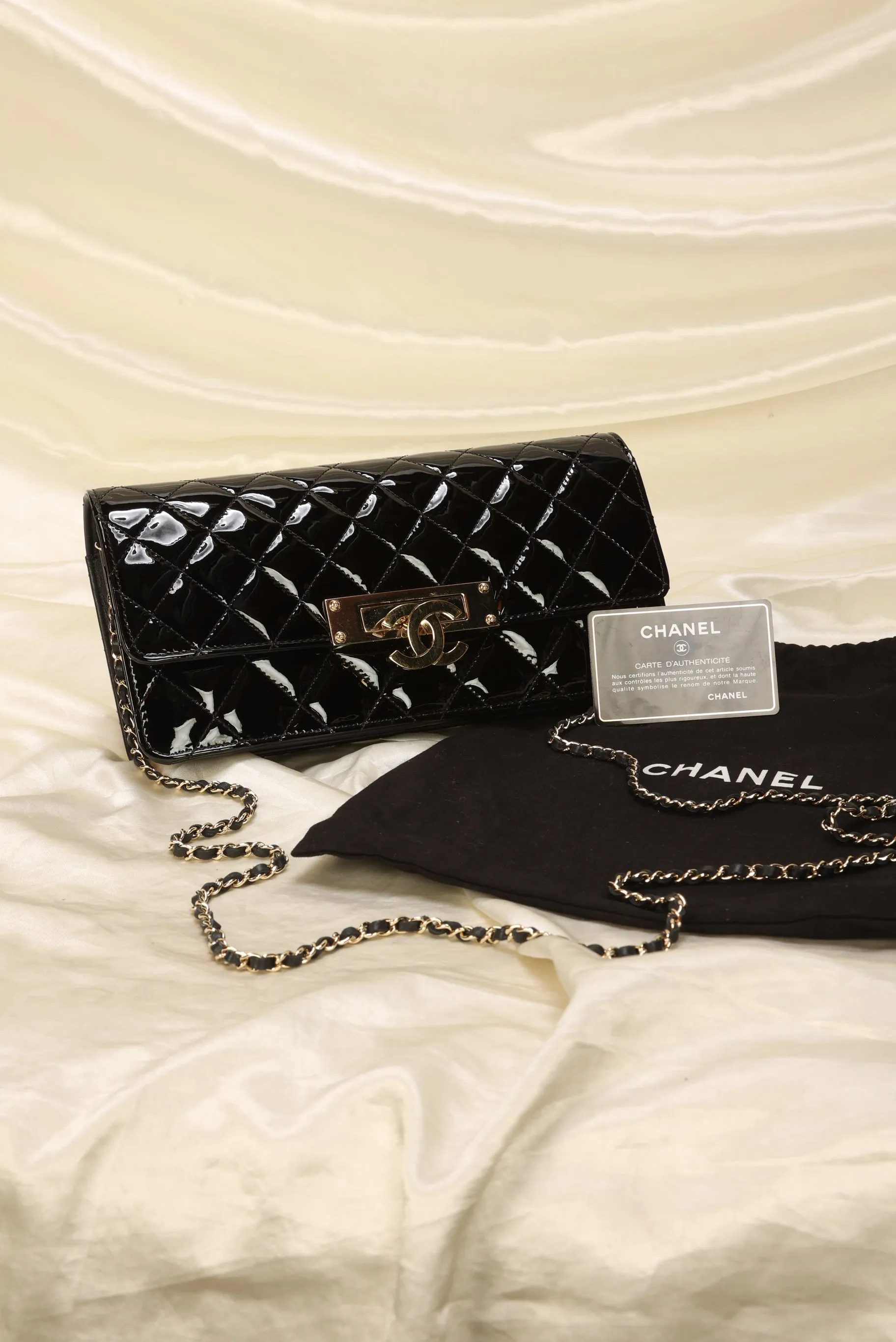 CL Patent CC Chain Bag
