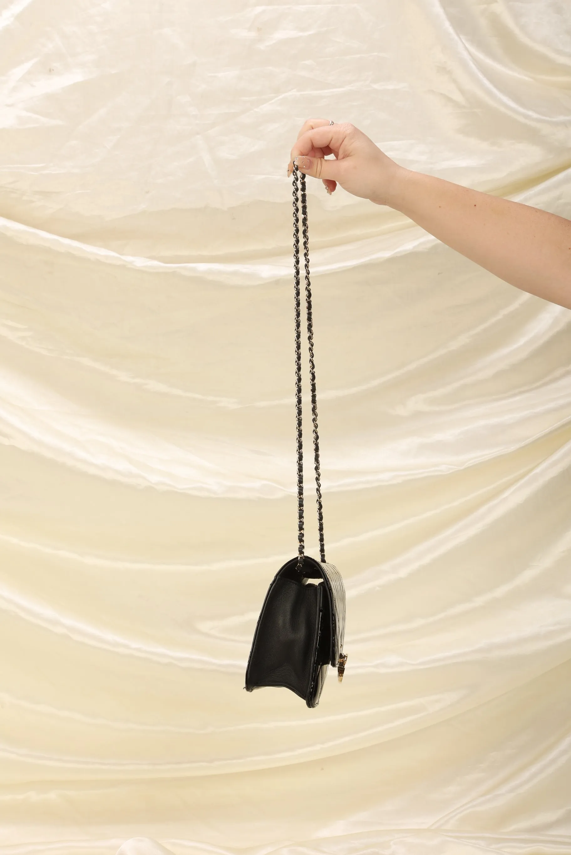 CL Patent CC Chain Bag
