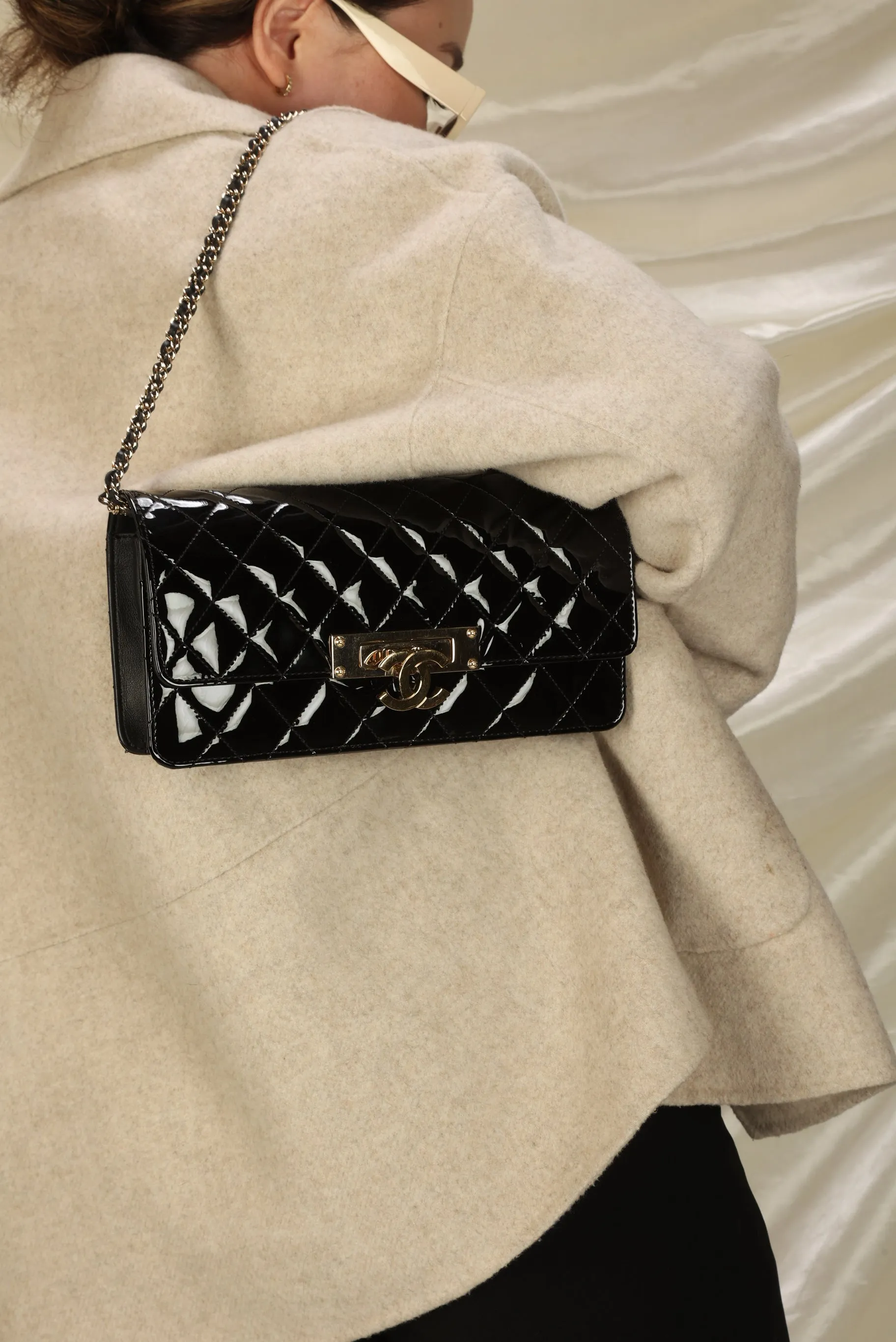 CL Patent CC Chain Bag