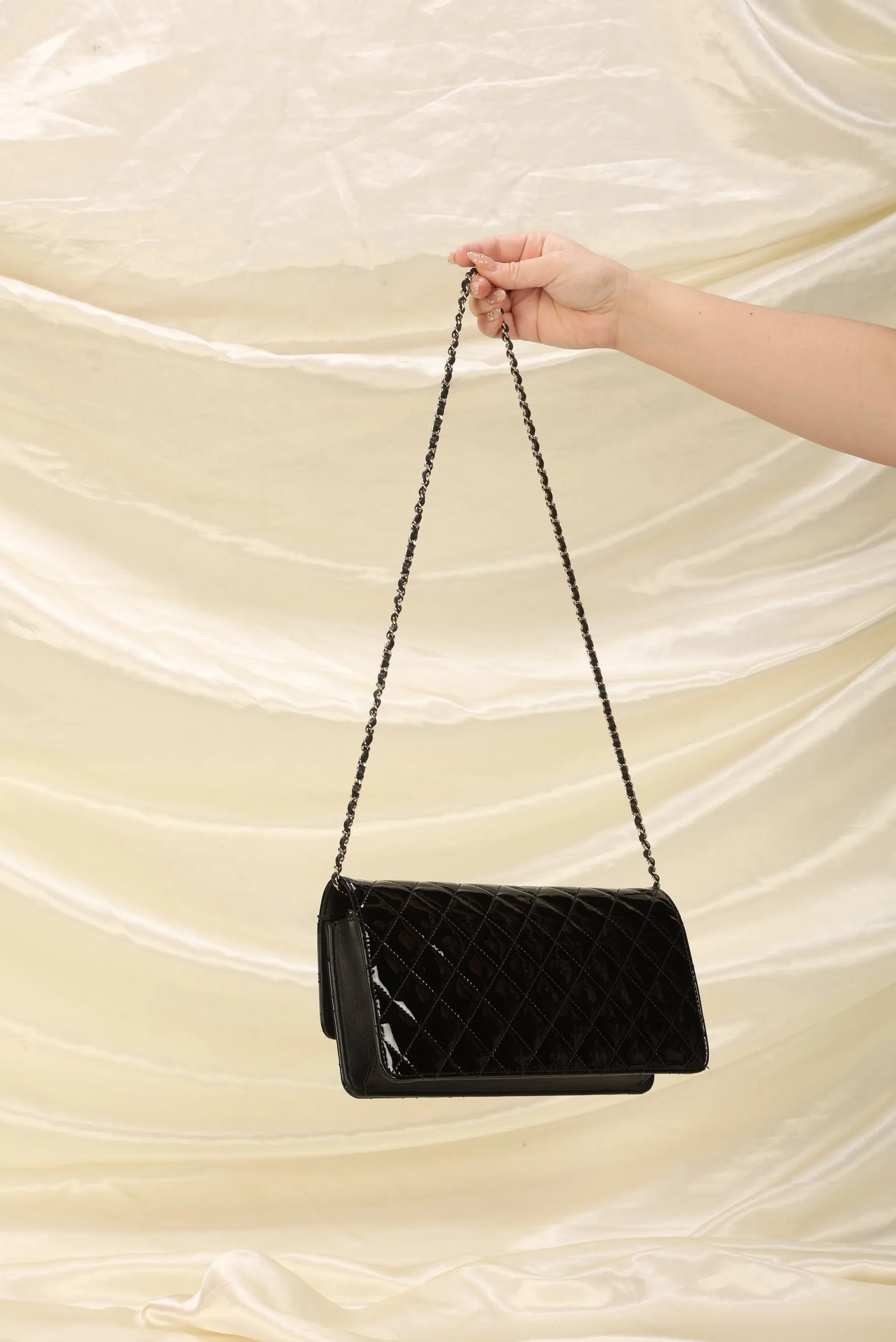 CL Patent CC Chain Bag