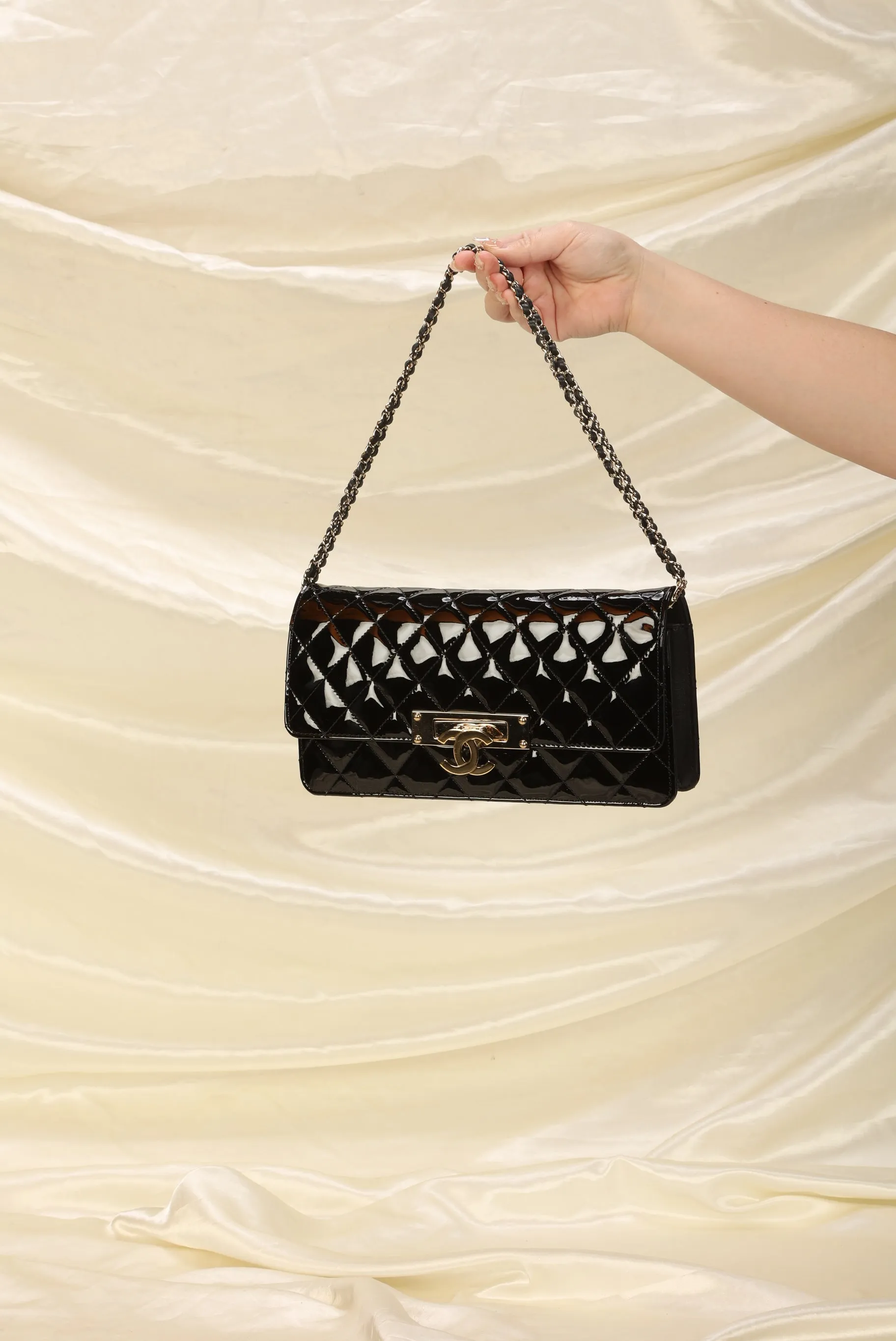 CL Patent CC Chain Bag