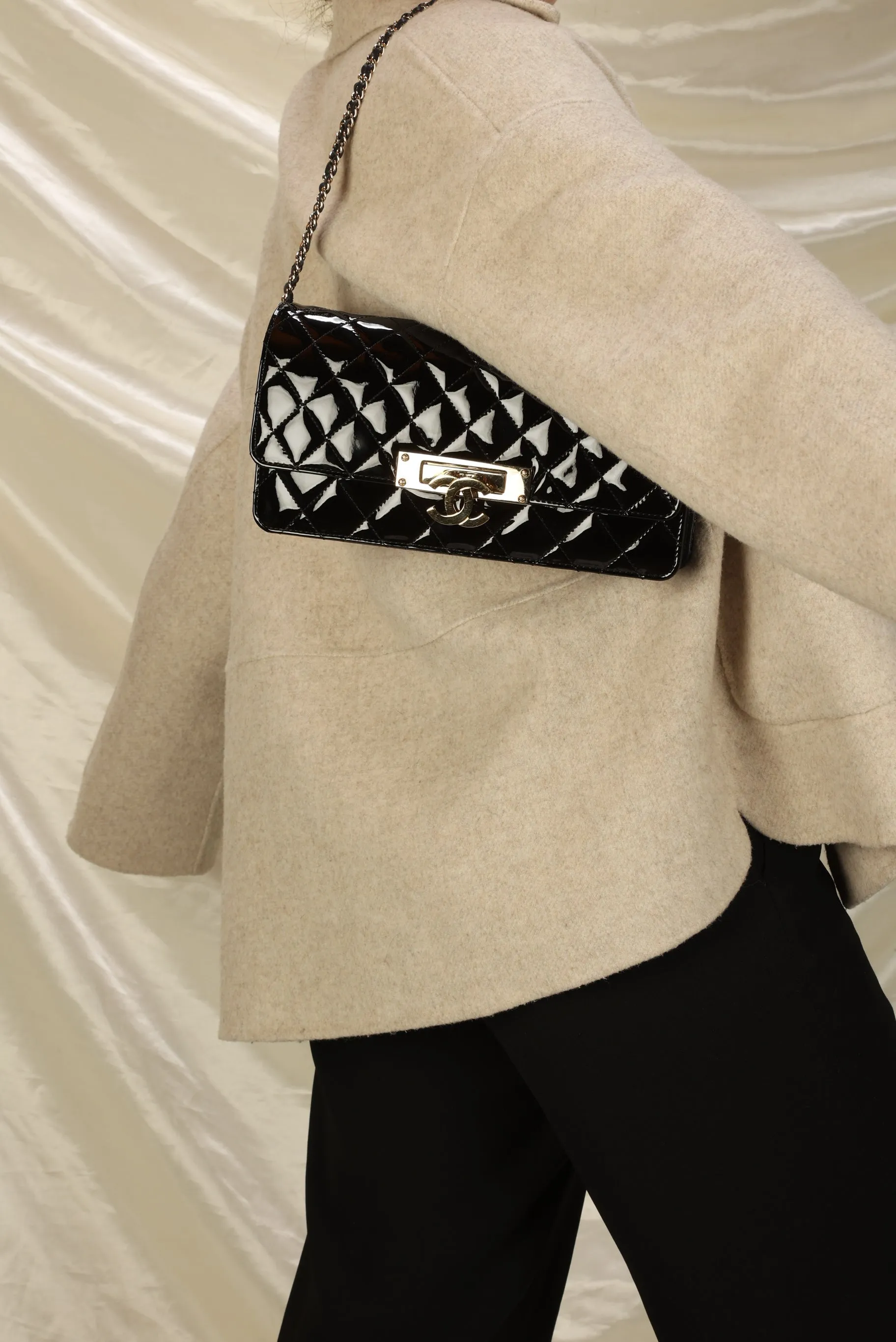 CL Patent CC Chain Bag