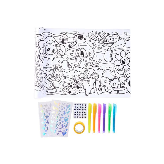 Doodle Color In Mural