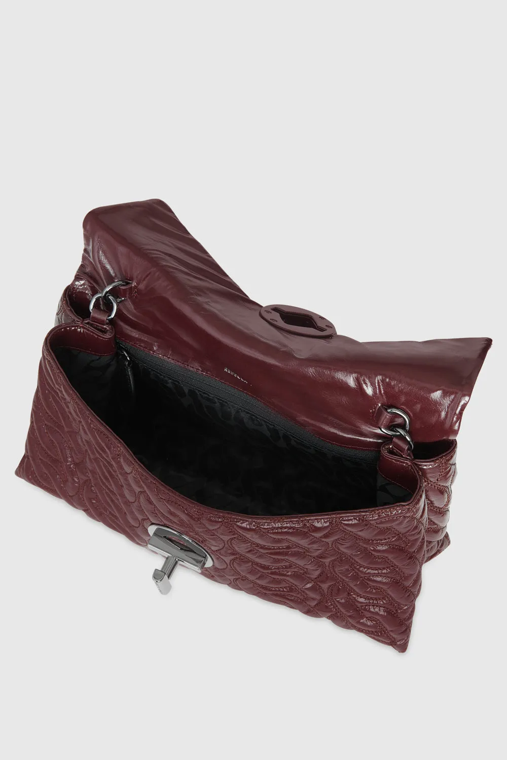 Double Gusset Crossbody With Chain Quilt