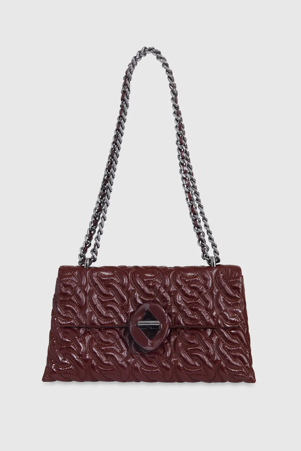 Double Gusset Crossbody With Chain Quilt