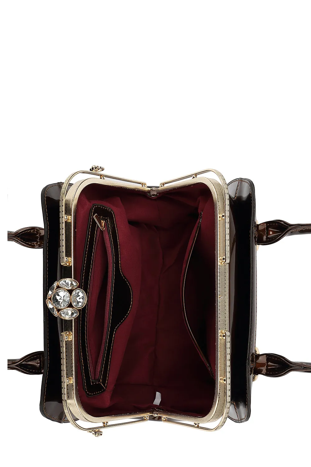 Frame Satchel Patent Leather 90178