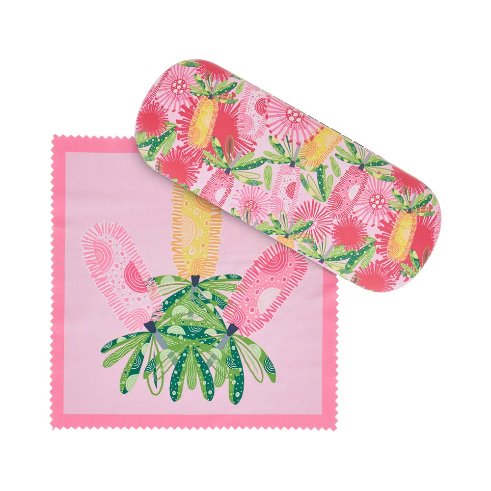 Glasses Combo - Pink Banksia