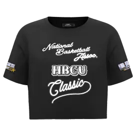 HBCU X NBA ALL STAR 2024 WOMEN'S SJ BOXY TEE (BLACK)