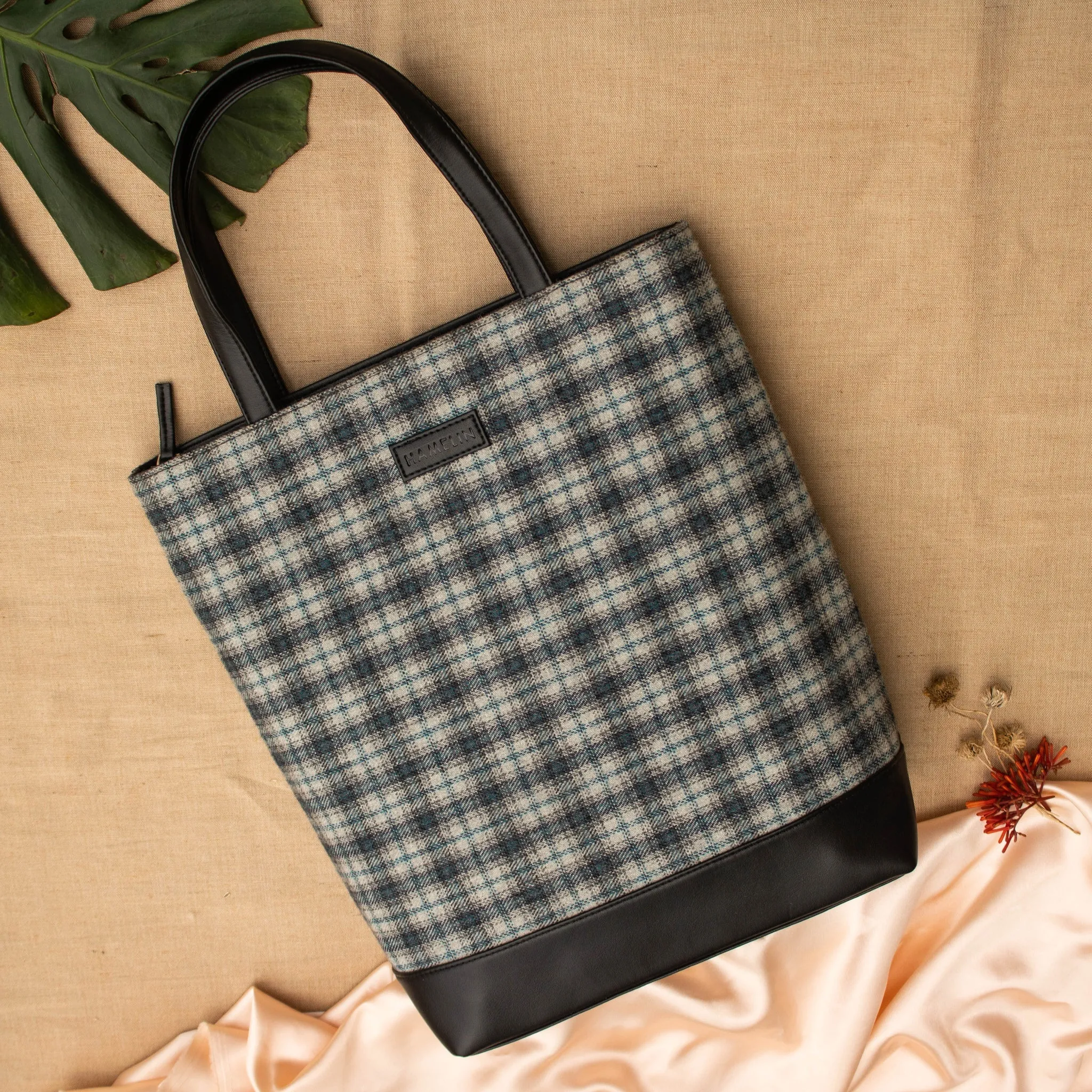 Isla Combo - Tweed Work Tote, Fold over sling bag (For Women)
