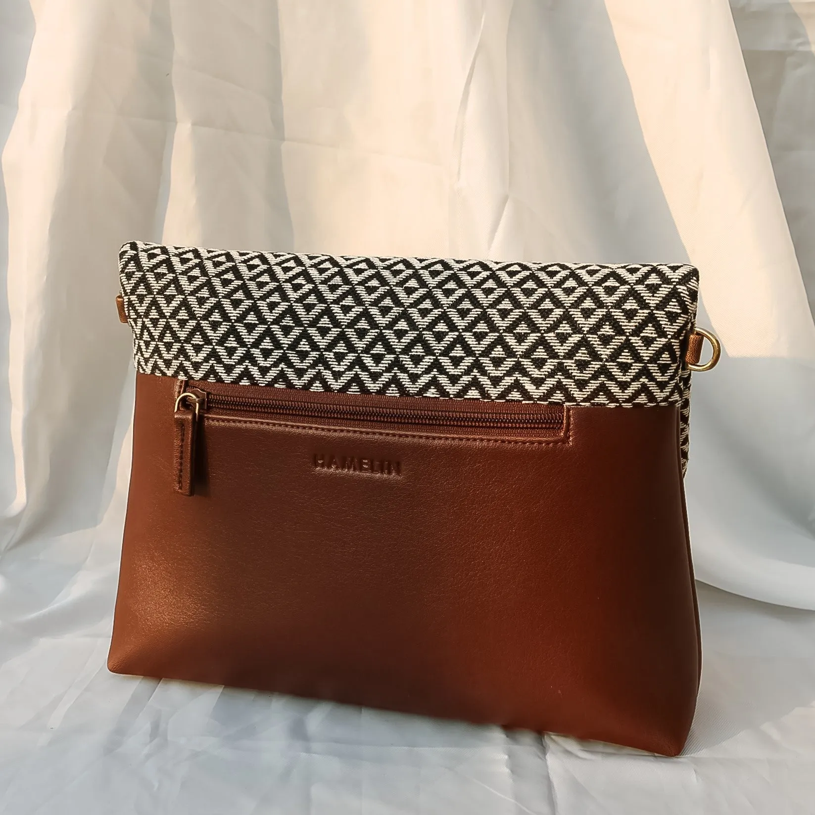Isla Combo - Tweed Work Tote, Fold over sling bag (For Women)
