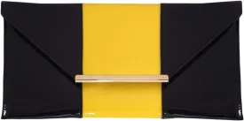 JNB Patent Color Block Envelop Clutch