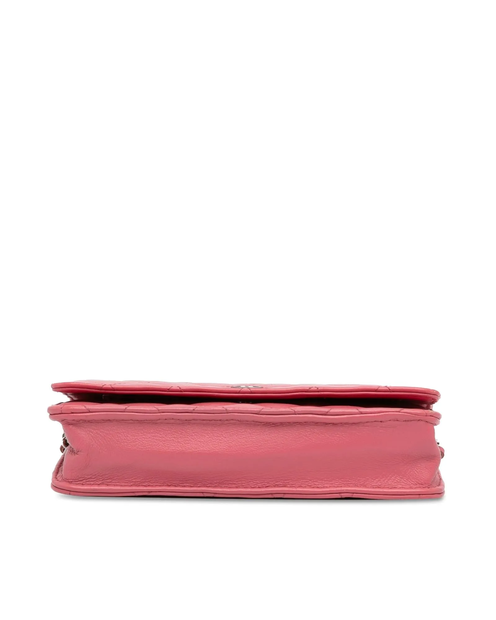 Lambskin Quilted Wallet on Chain