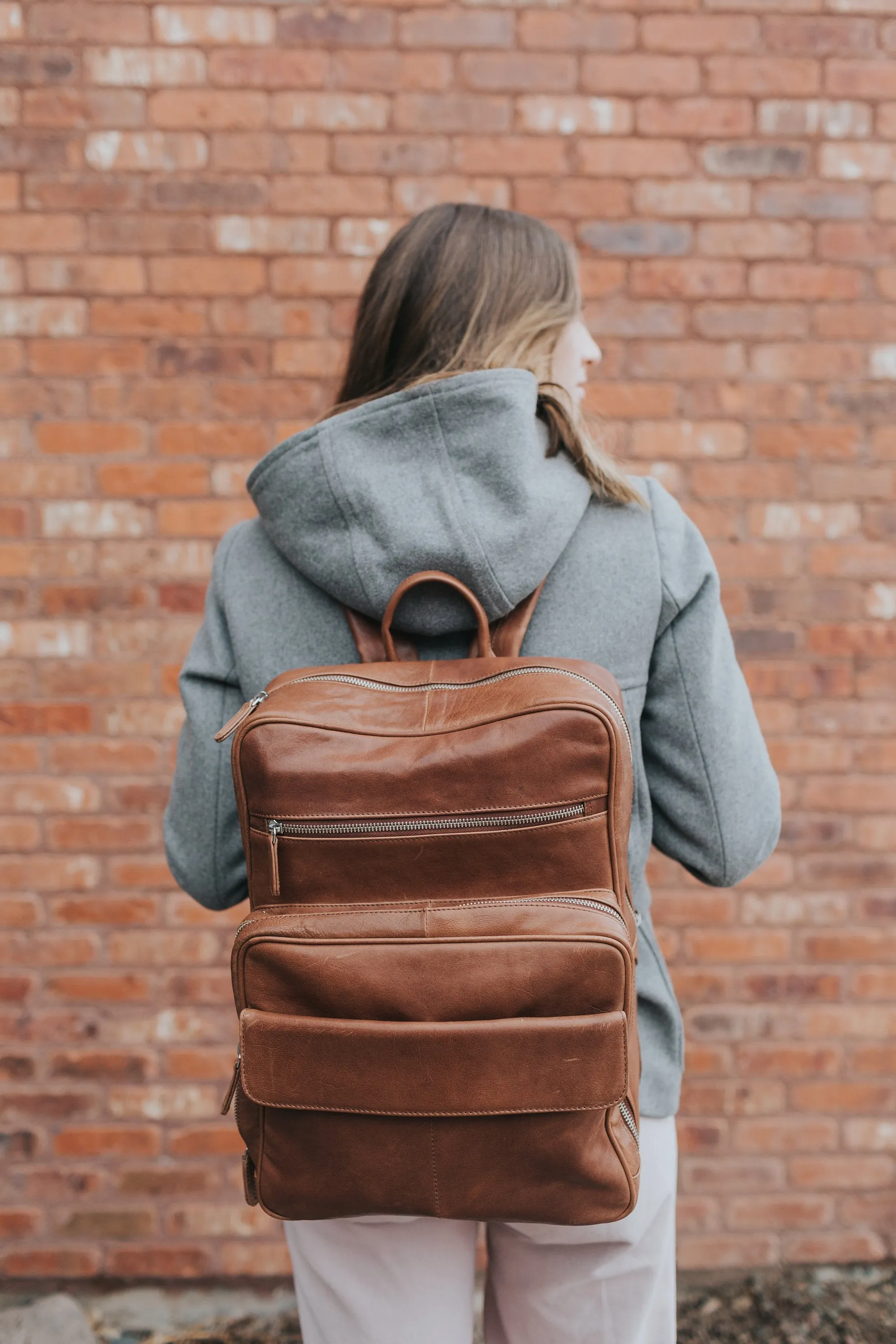 Laptop Backpack - Coffee