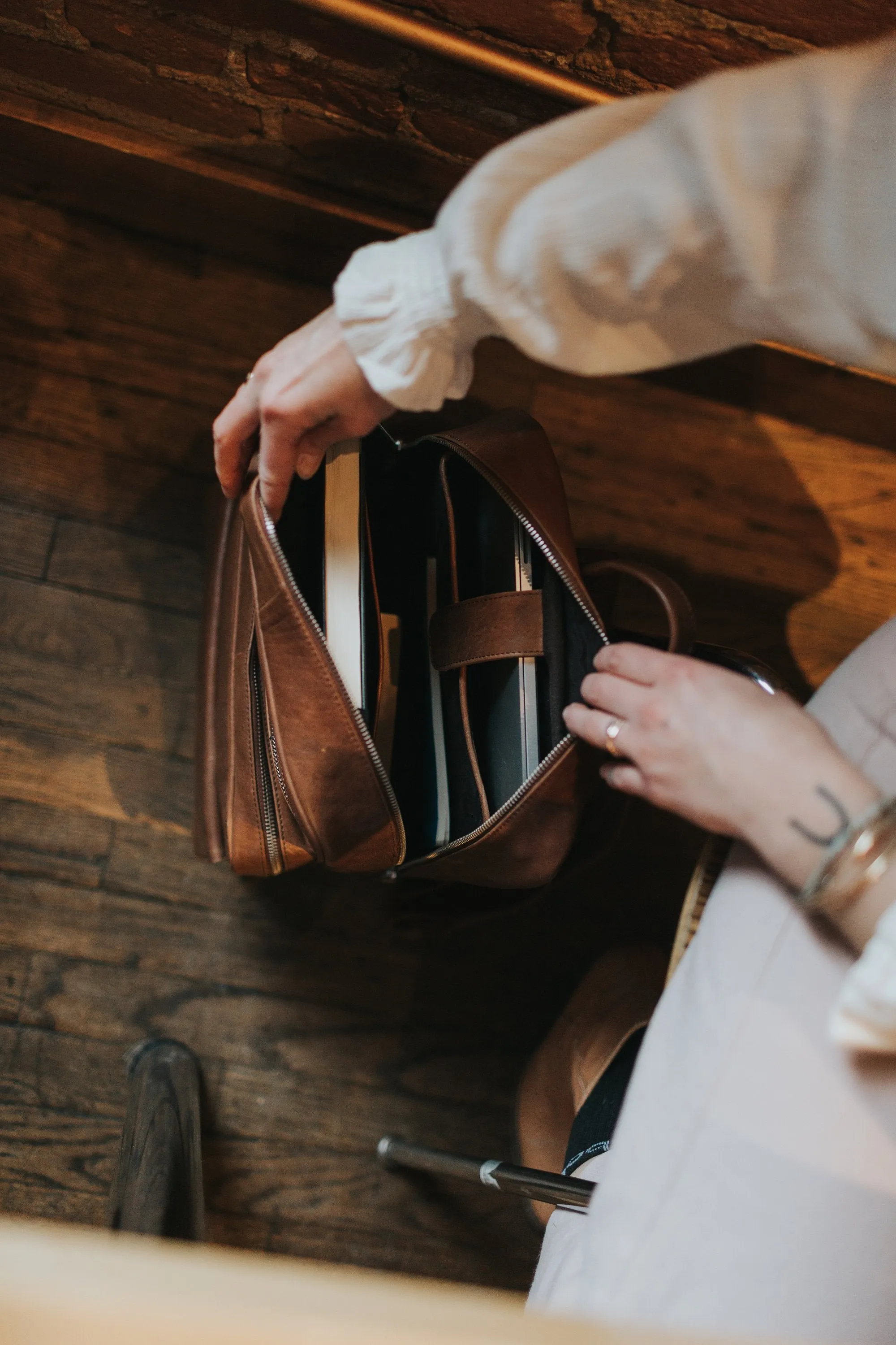 Laptop Backpack - Coffee