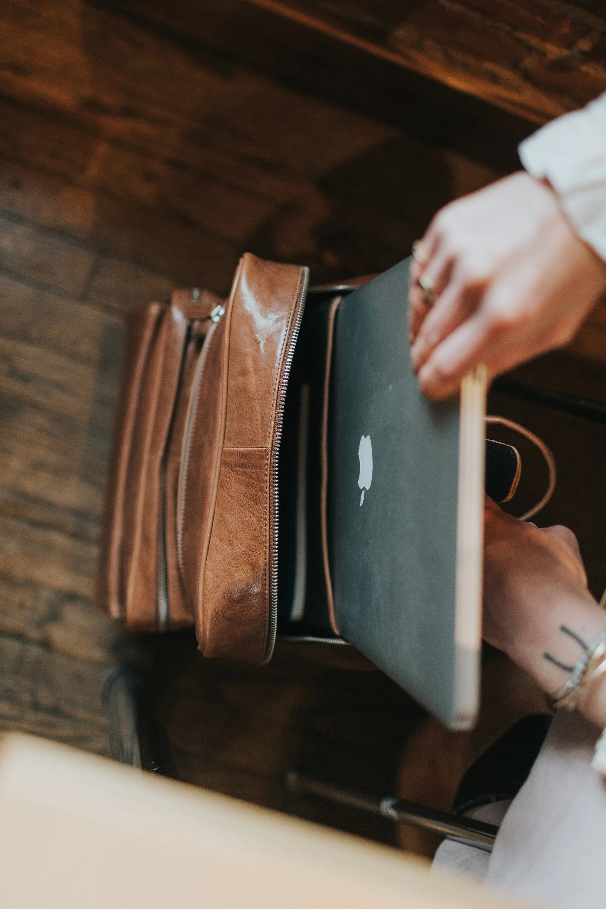 Laptop Backpack - Coffee