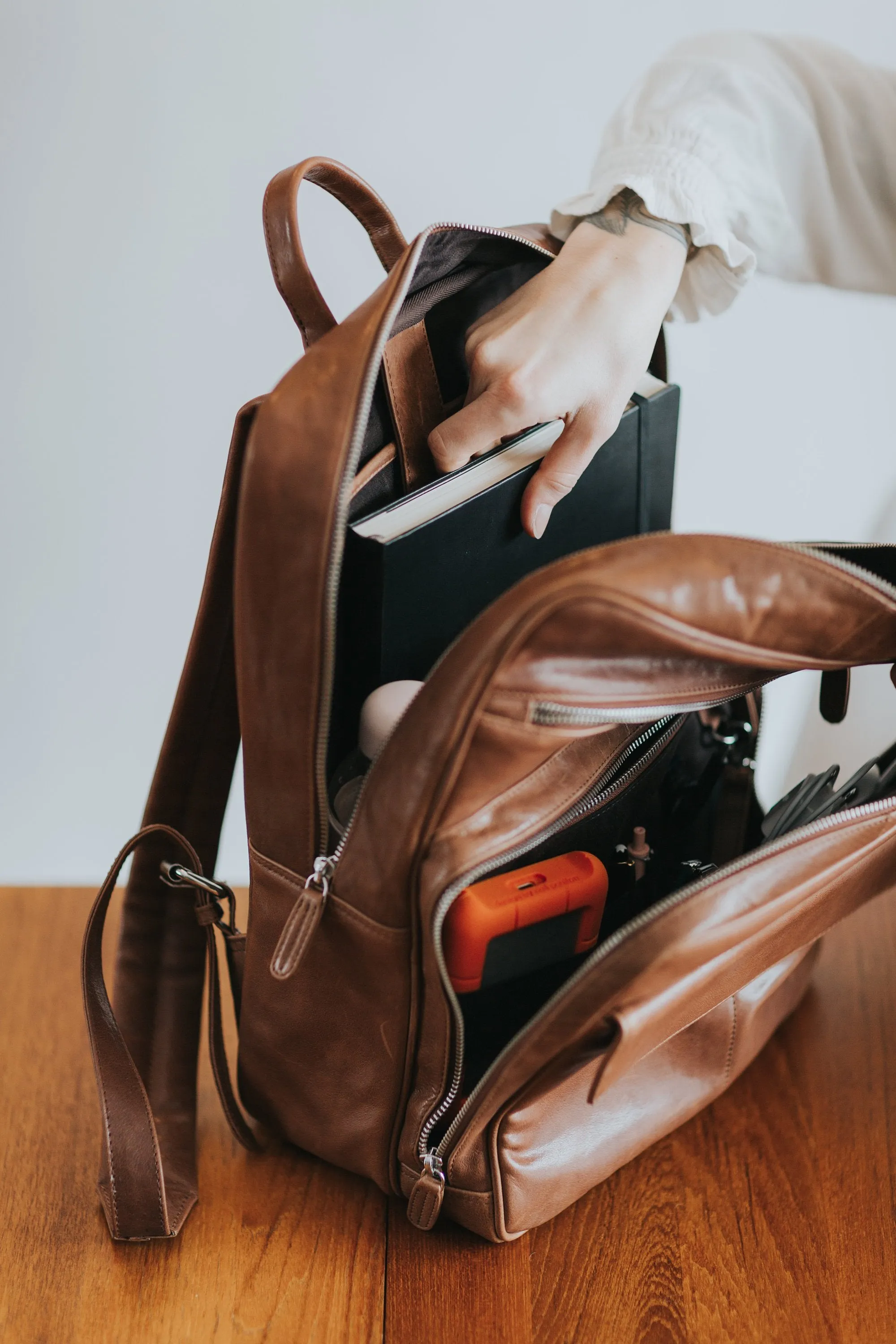 Laptop Backpack - Coffee