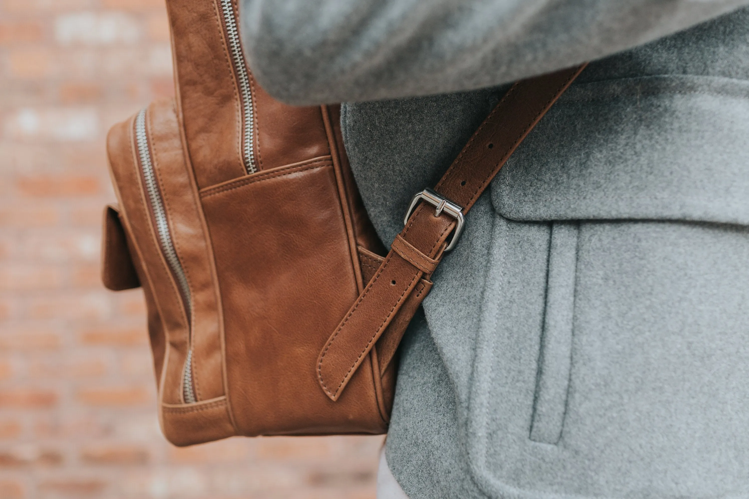 Laptop Backpack - Coffee