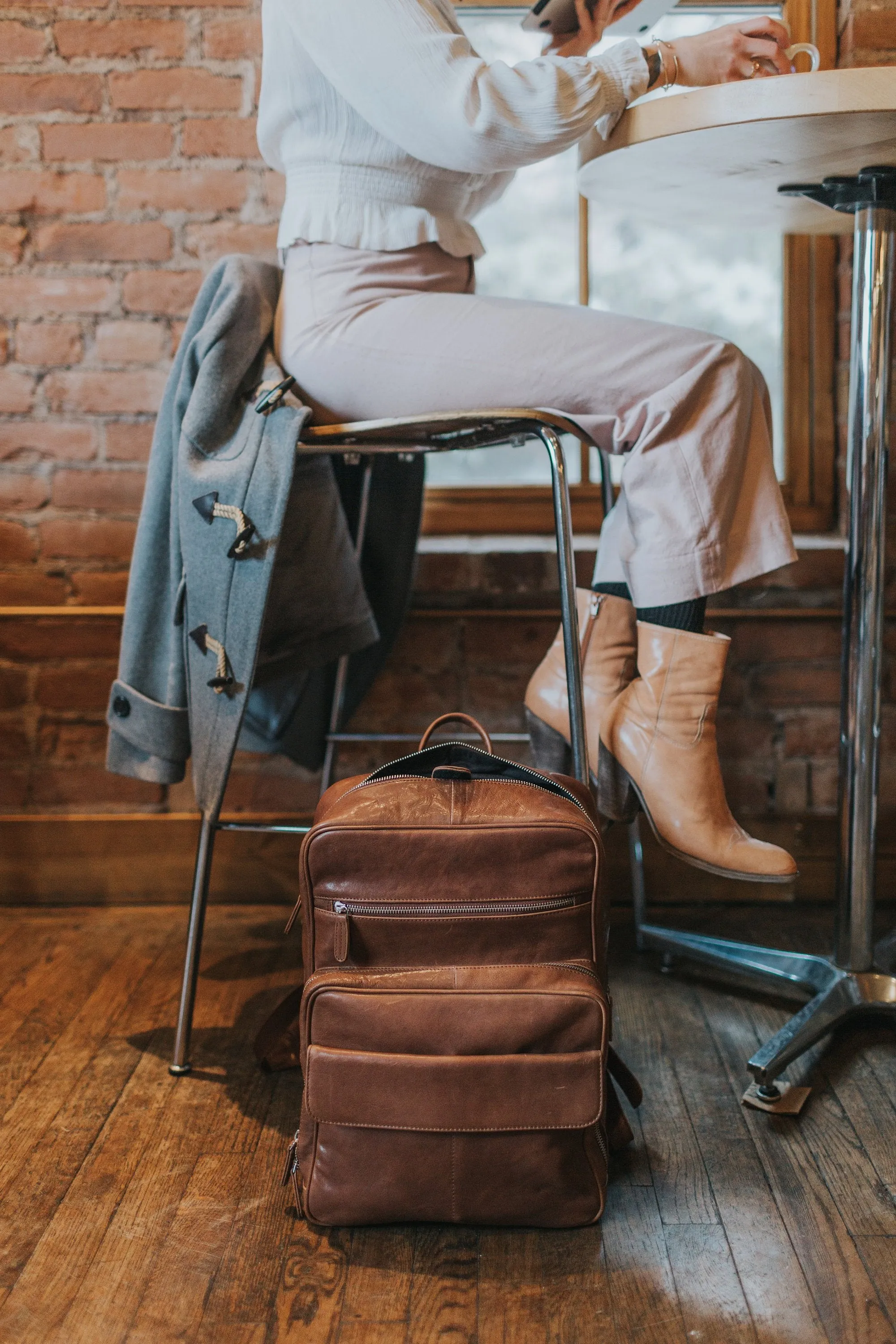 Laptop Backpack - Coffee