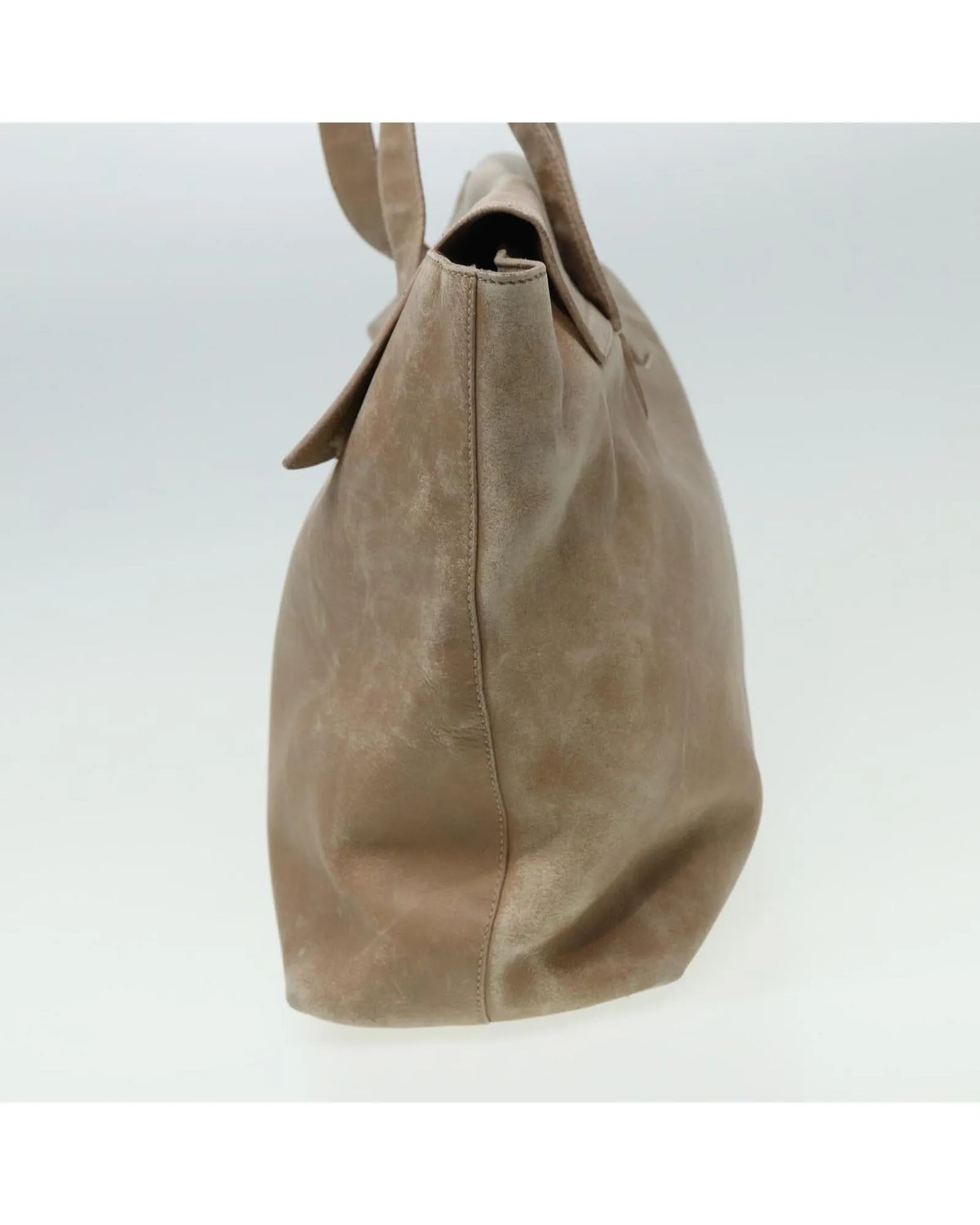 Leather Tote Bag Set with Distressed Detailing