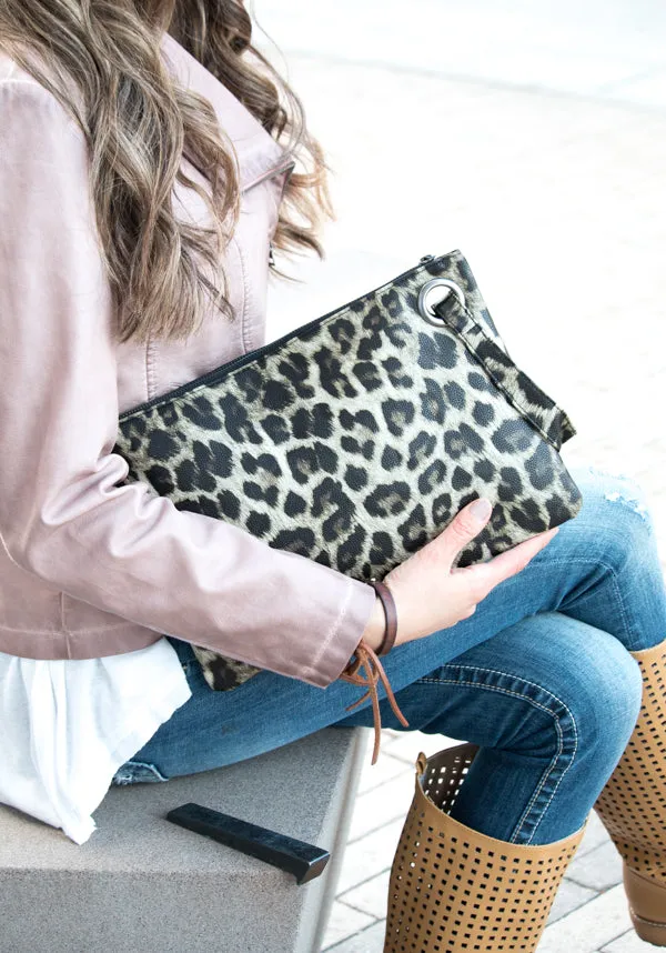 Leopard Oversize Clutch