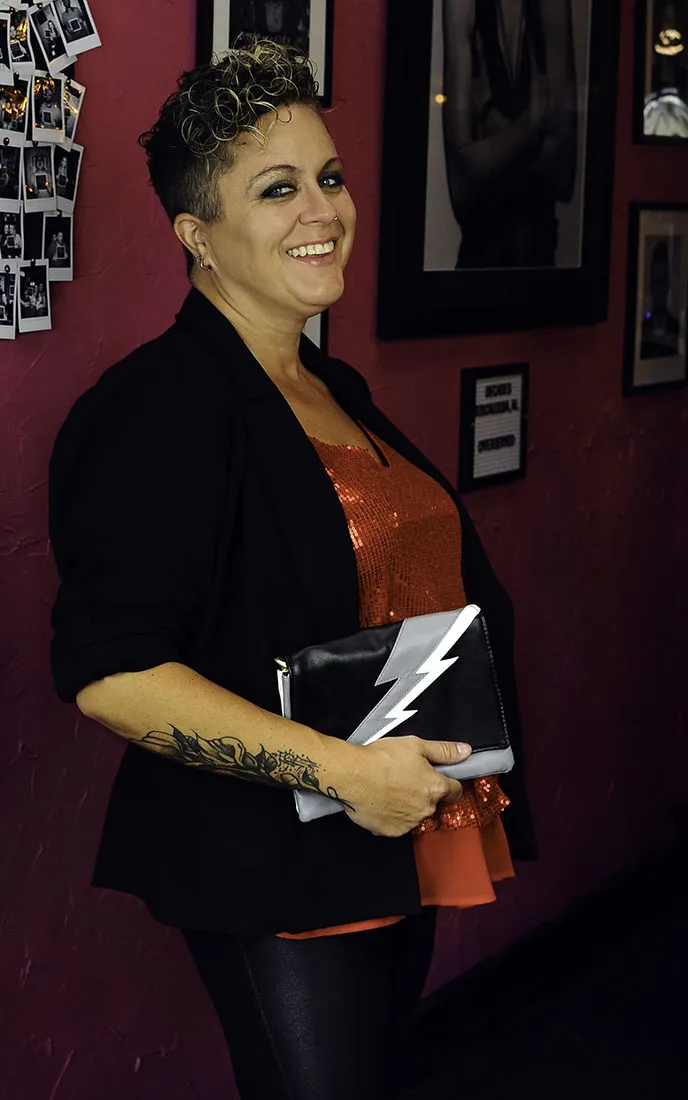 Lightning Bolt Romy Convertible Clutch in After Party
