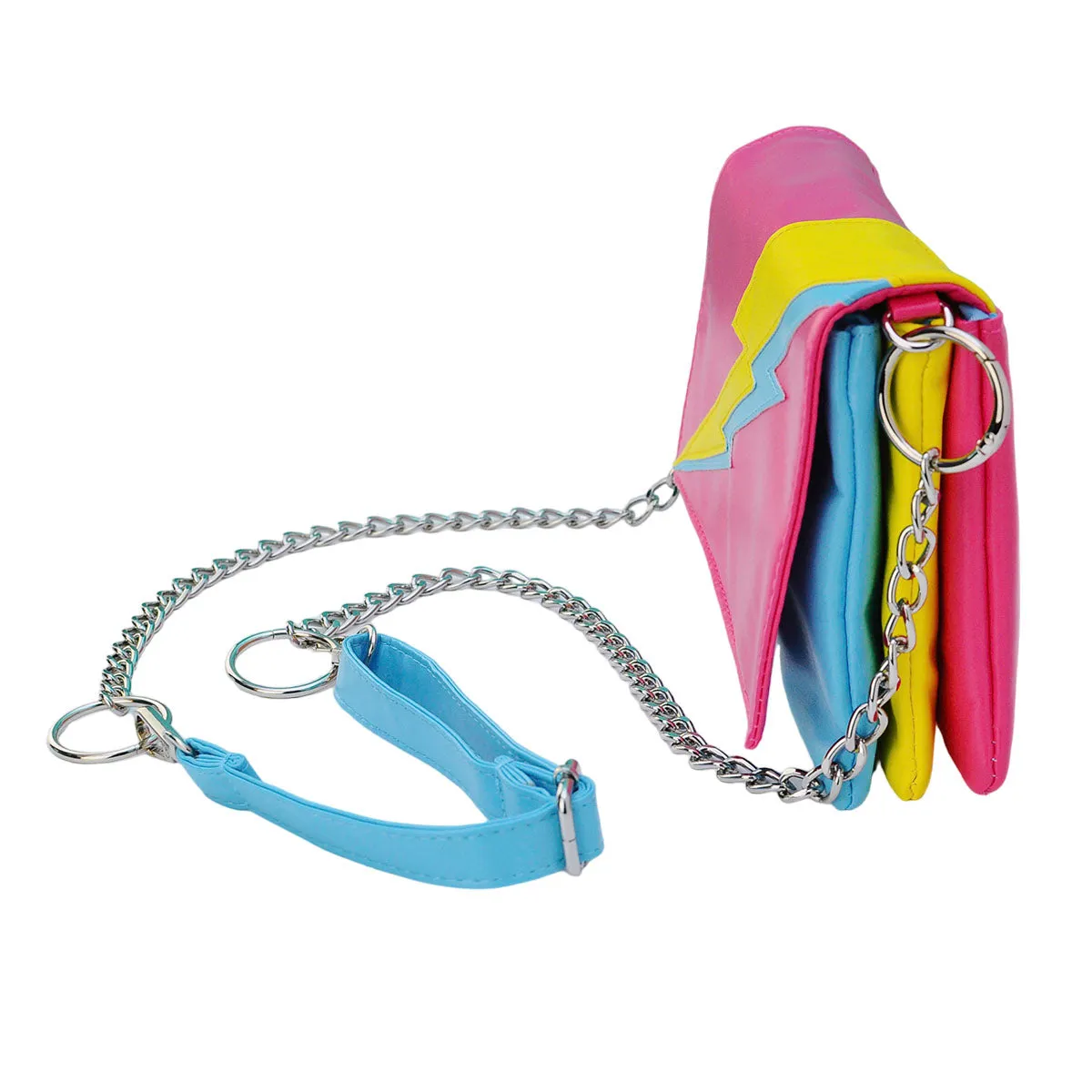 Lightning Bolt Romy Convertible Clutch in Pan Pride