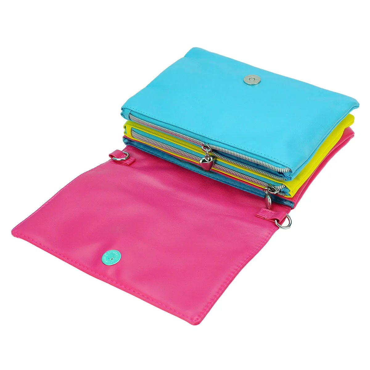 Lightning Bolt Romy Convertible Clutch in Pan Pride