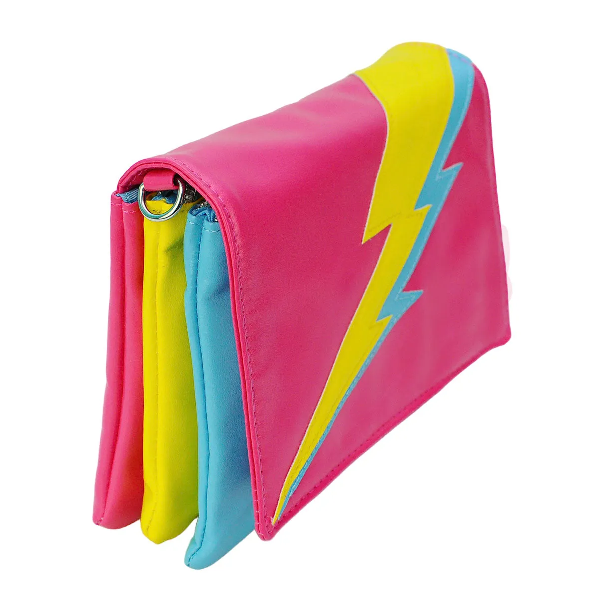 Lightning Bolt Romy Convertible Clutch in Pan Pride