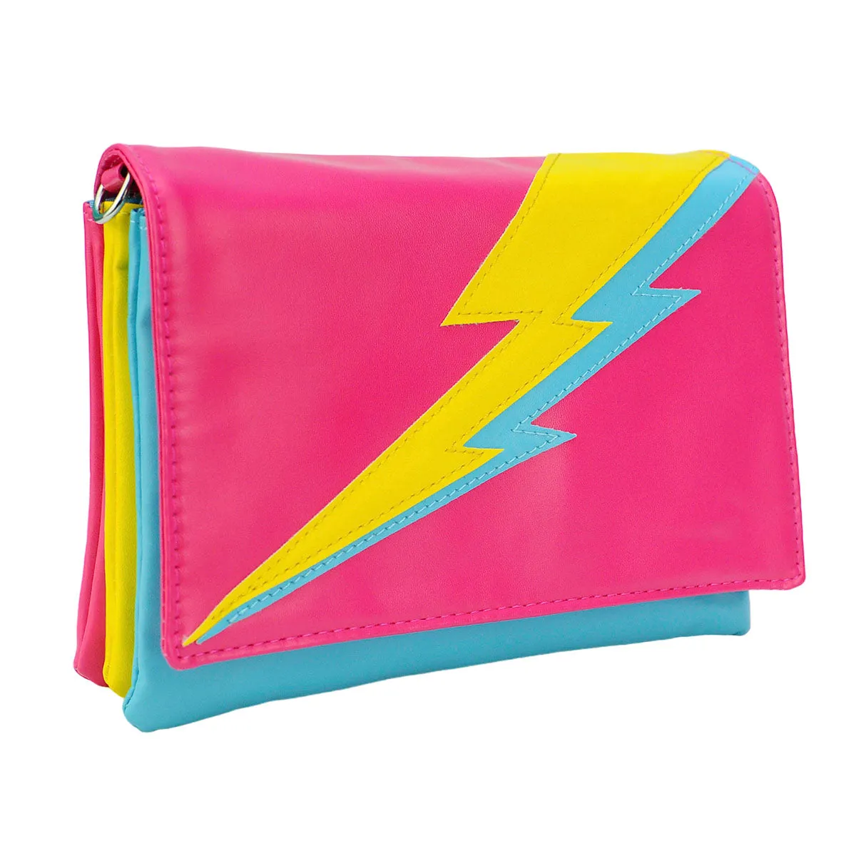 Lightning Bolt Romy Convertible Clutch in Pan Pride