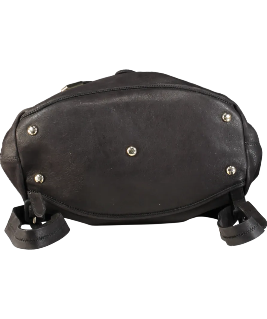 LK Bennet Black Leather & Nubuck Backpack