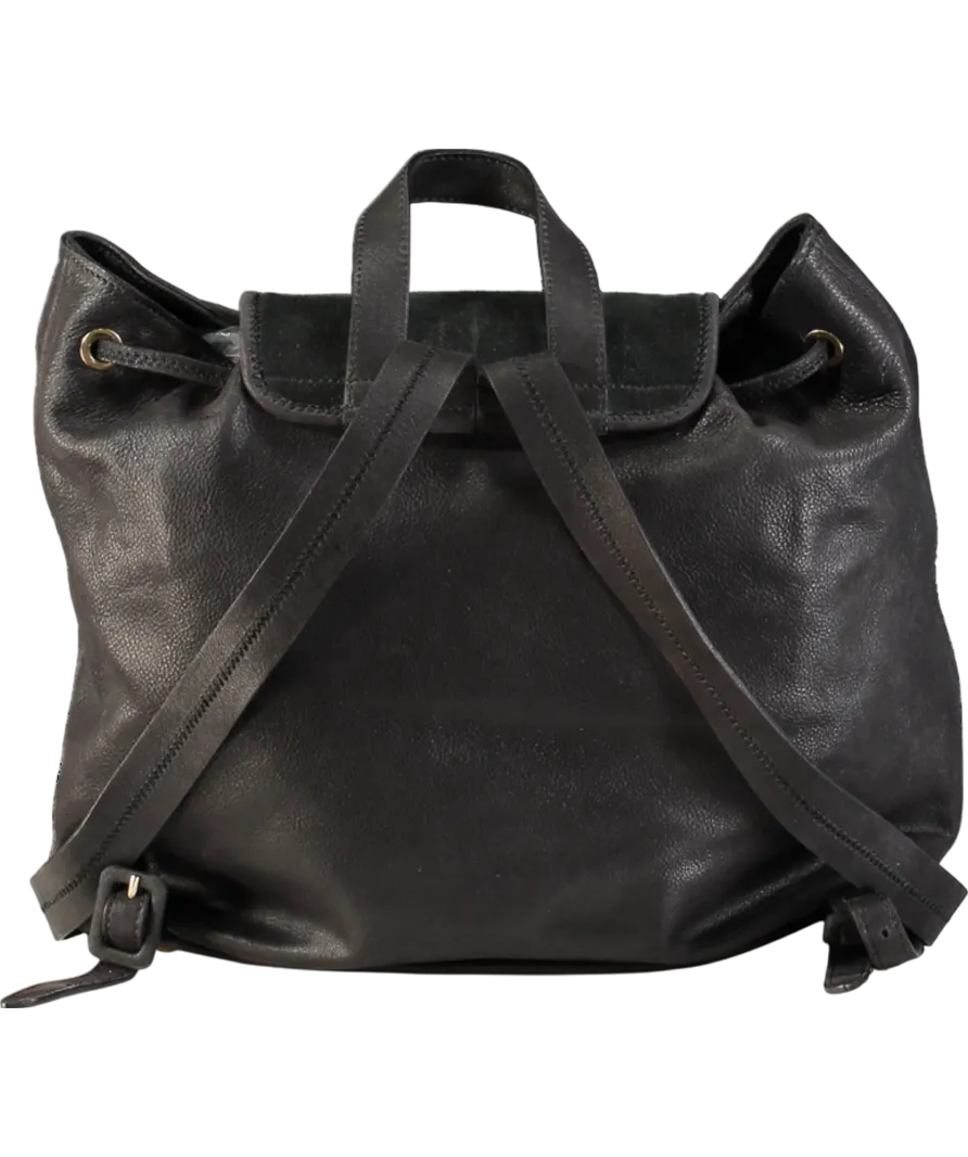 LK Bennet Black Leather & Nubuck Backpack