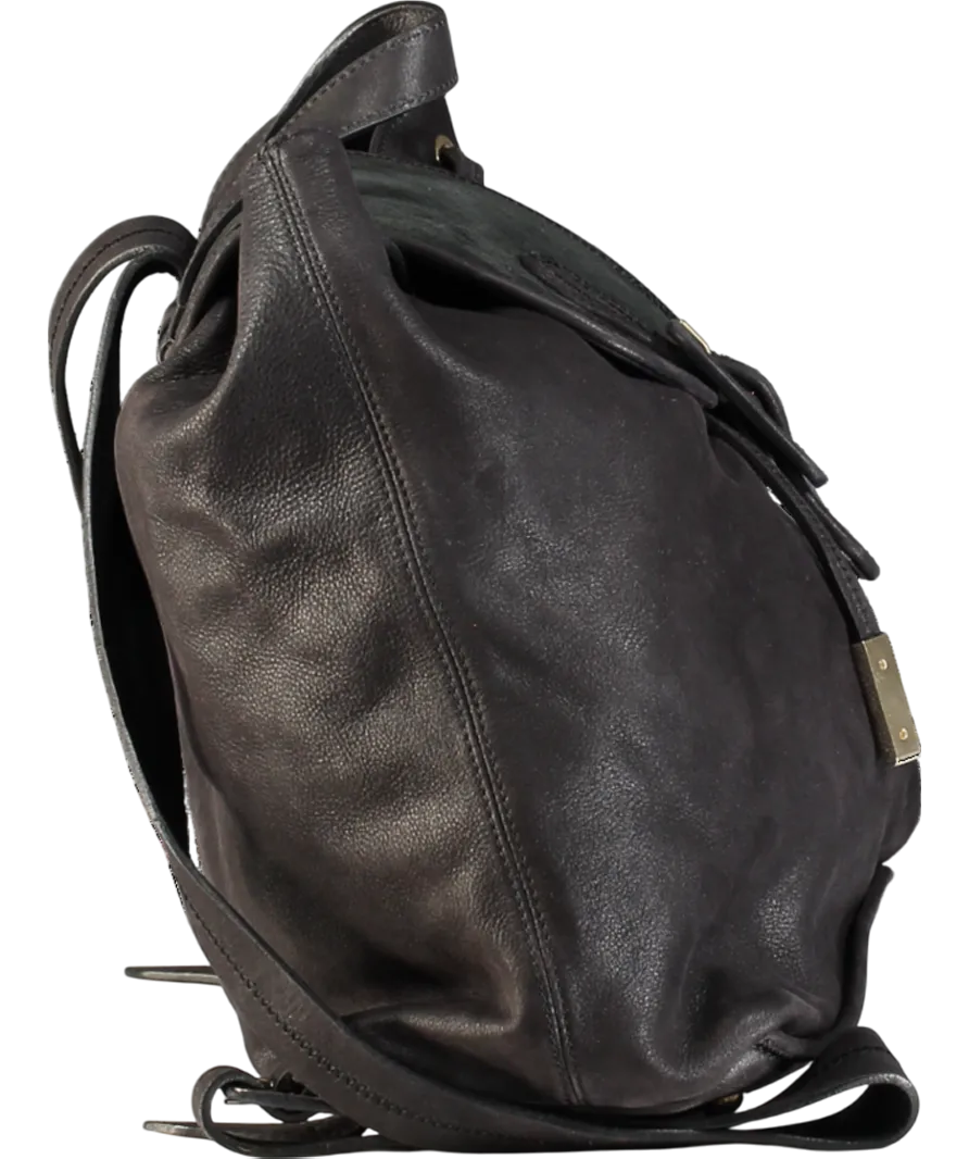 LK Bennet Black Leather & Nubuck Backpack