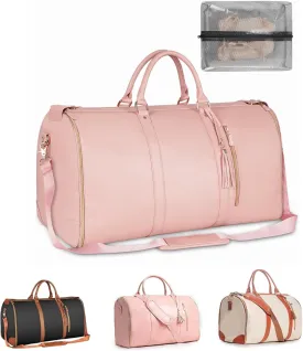 Lucshy Travel Bag,Foldie Travel Bag Expandable,Travelher Foldable Clothing Bag,Foldable Travel Bag,Luxe Travel Bags For Women (Pink), HFBJYHFB-5