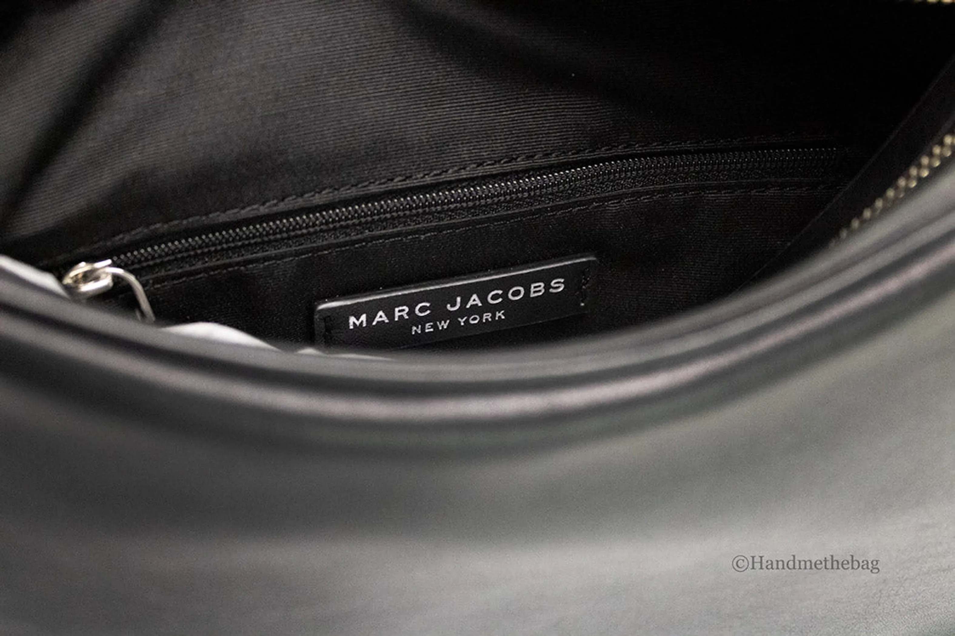 Marc Jacobs Tempo Small Black Leather Hobo Shoulder Bag