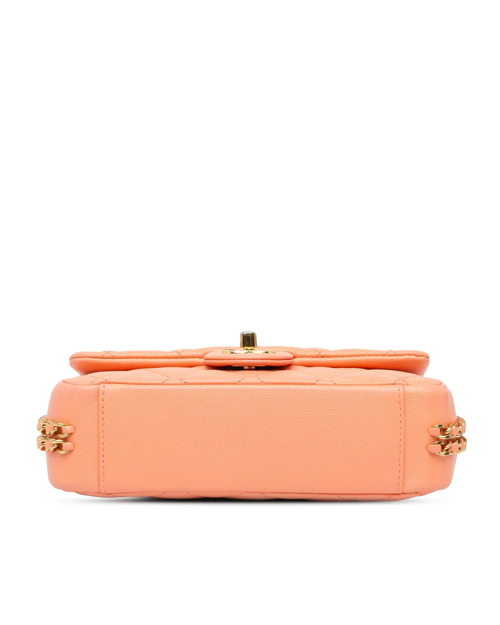 Mini Quilted Leather Crossbody Bag with Chain Straps