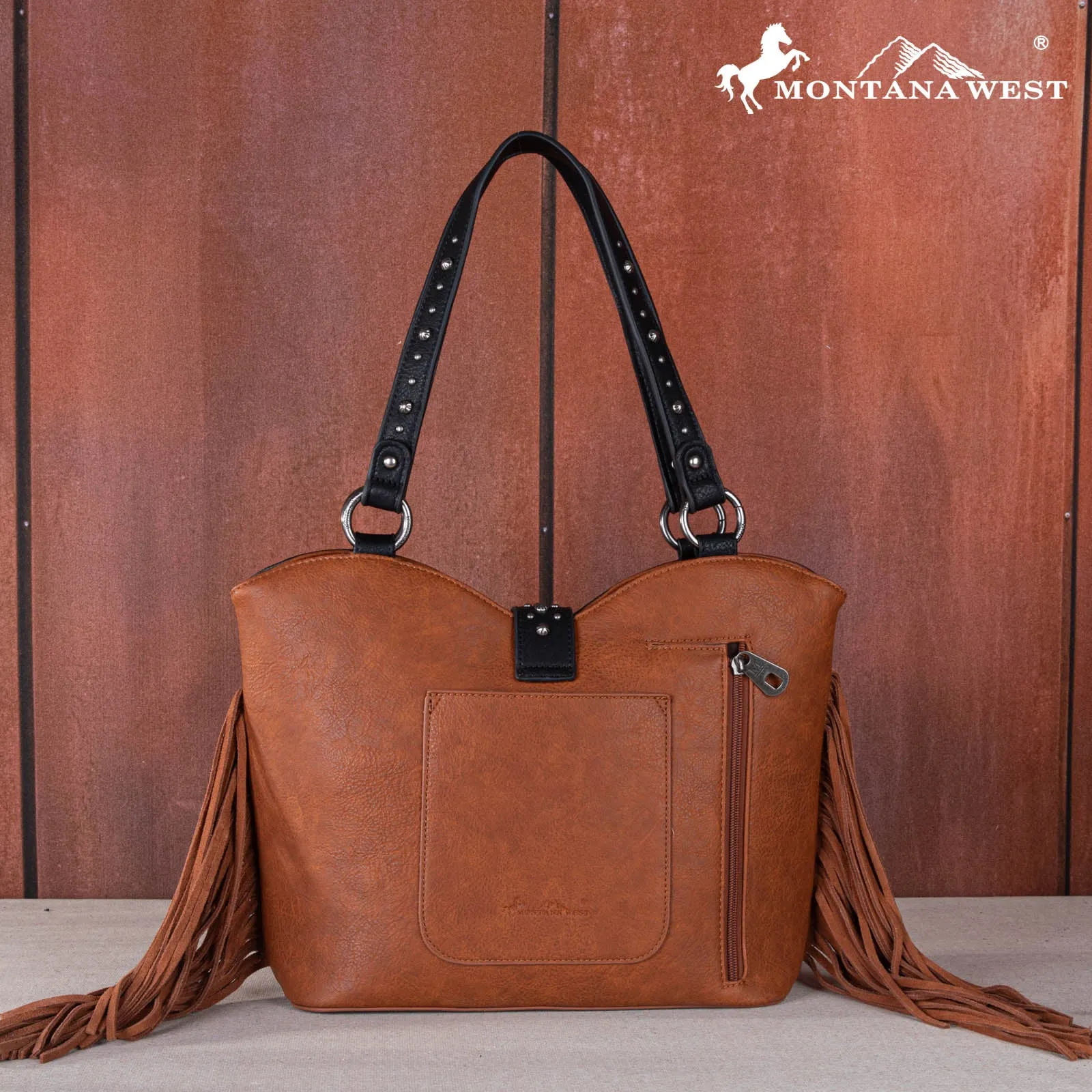 MW1252G-8005  Montana West Buckle Collection Concealed Carry Tote
