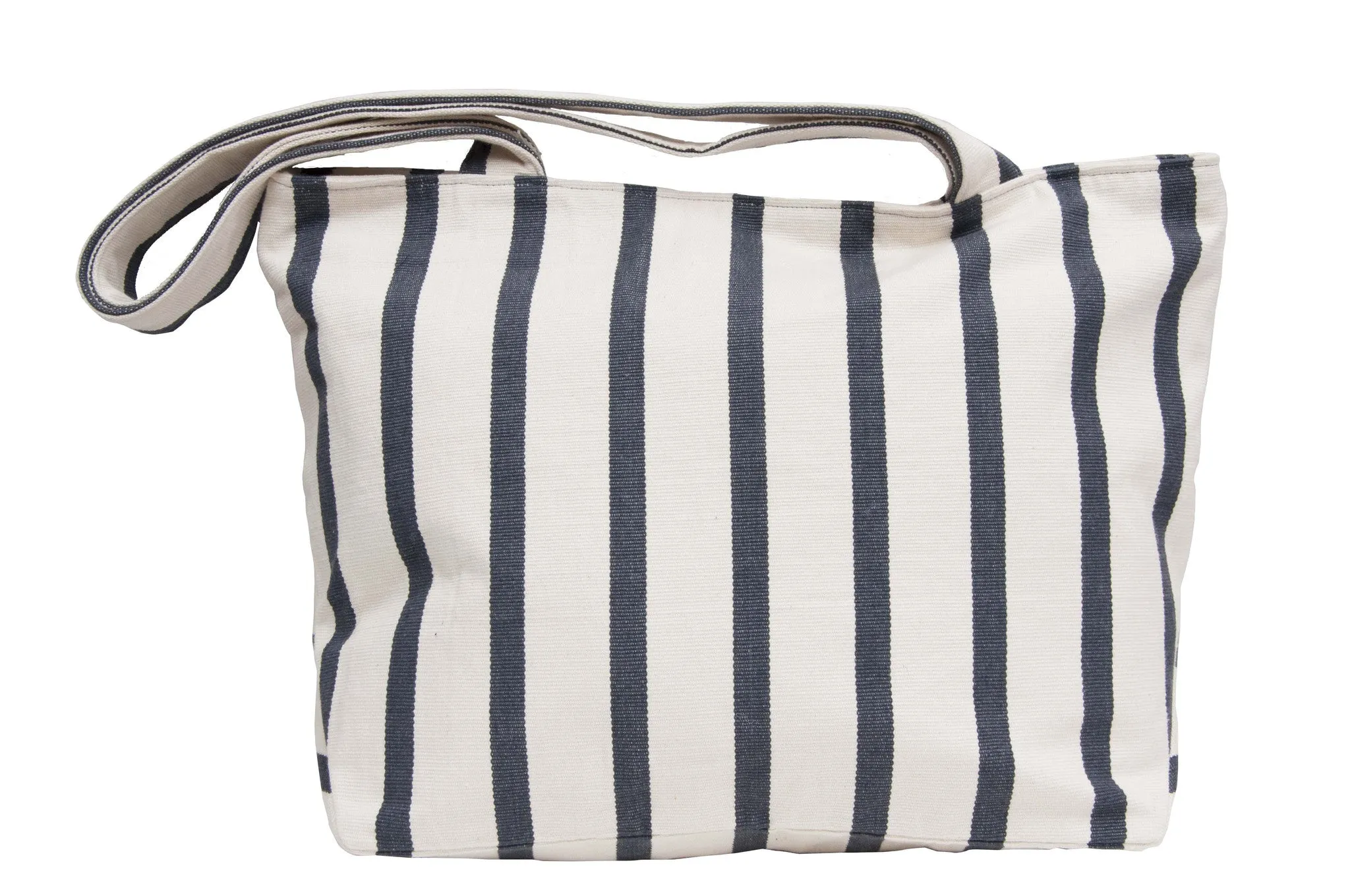 Natural Dye Striped Tote Bag