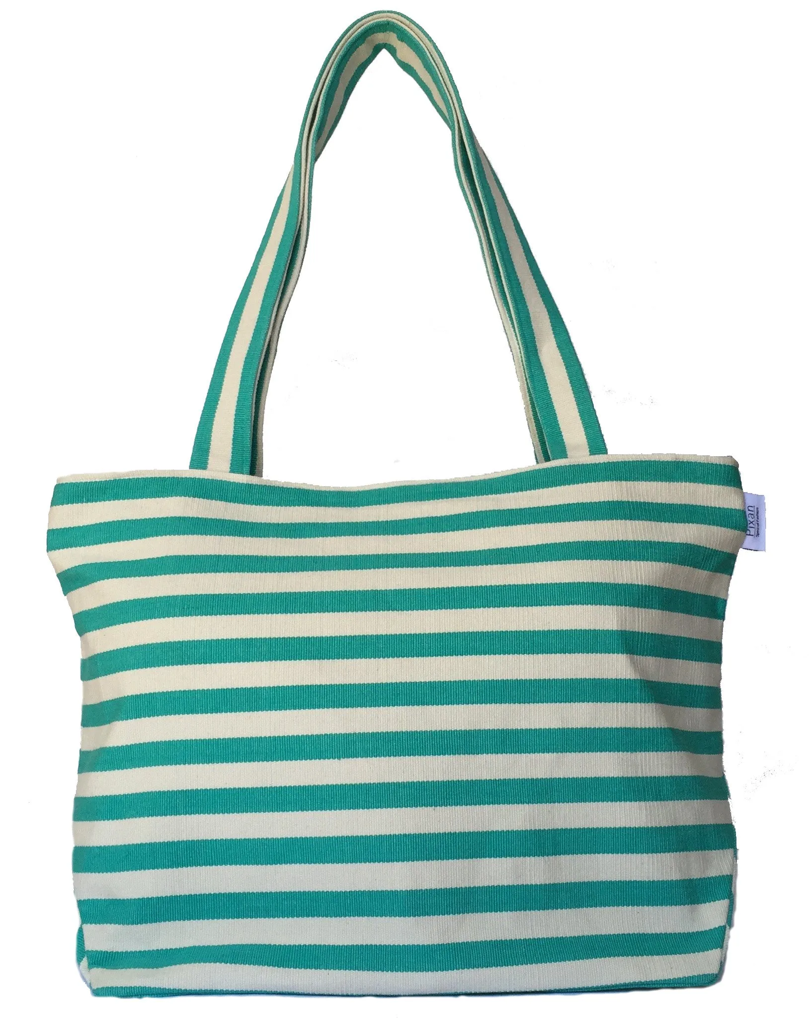 Natural Dye Striped Tote Bag